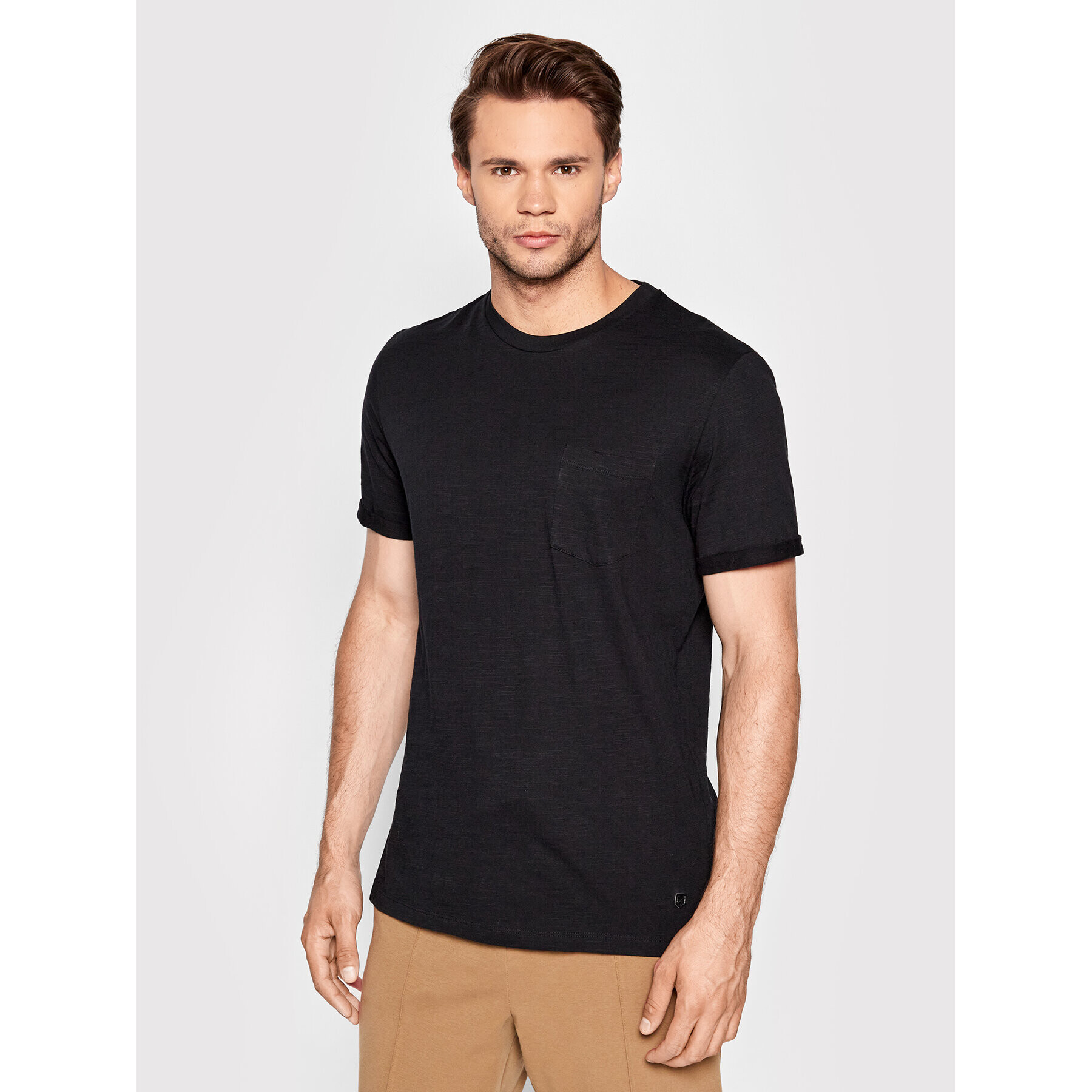 Jack&Jones PREMIUM Tričko Tropic 12203772 Čierna Regular Fit - Pepit.sk