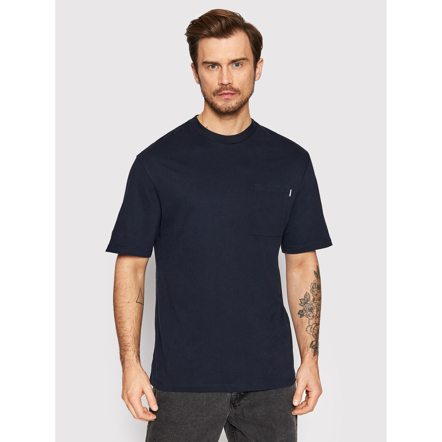 Jack&Jones PREMIUM Tričko Warren 12199243 Tmavomodrá Loose Fit - Pepit.sk