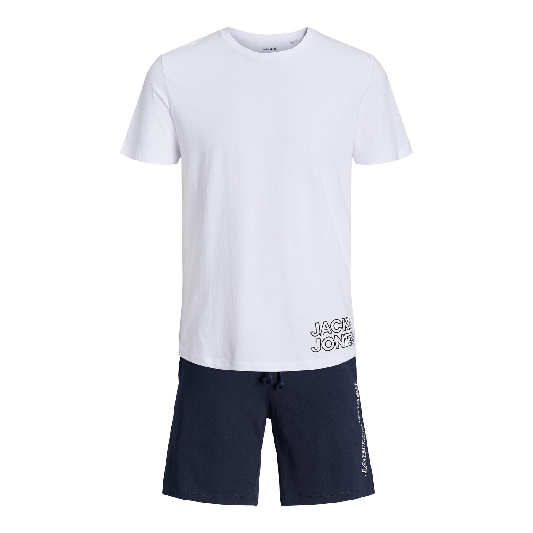 Jack&Jones Pyžamo 12245905 Biela Standard Fit - Pepit.sk