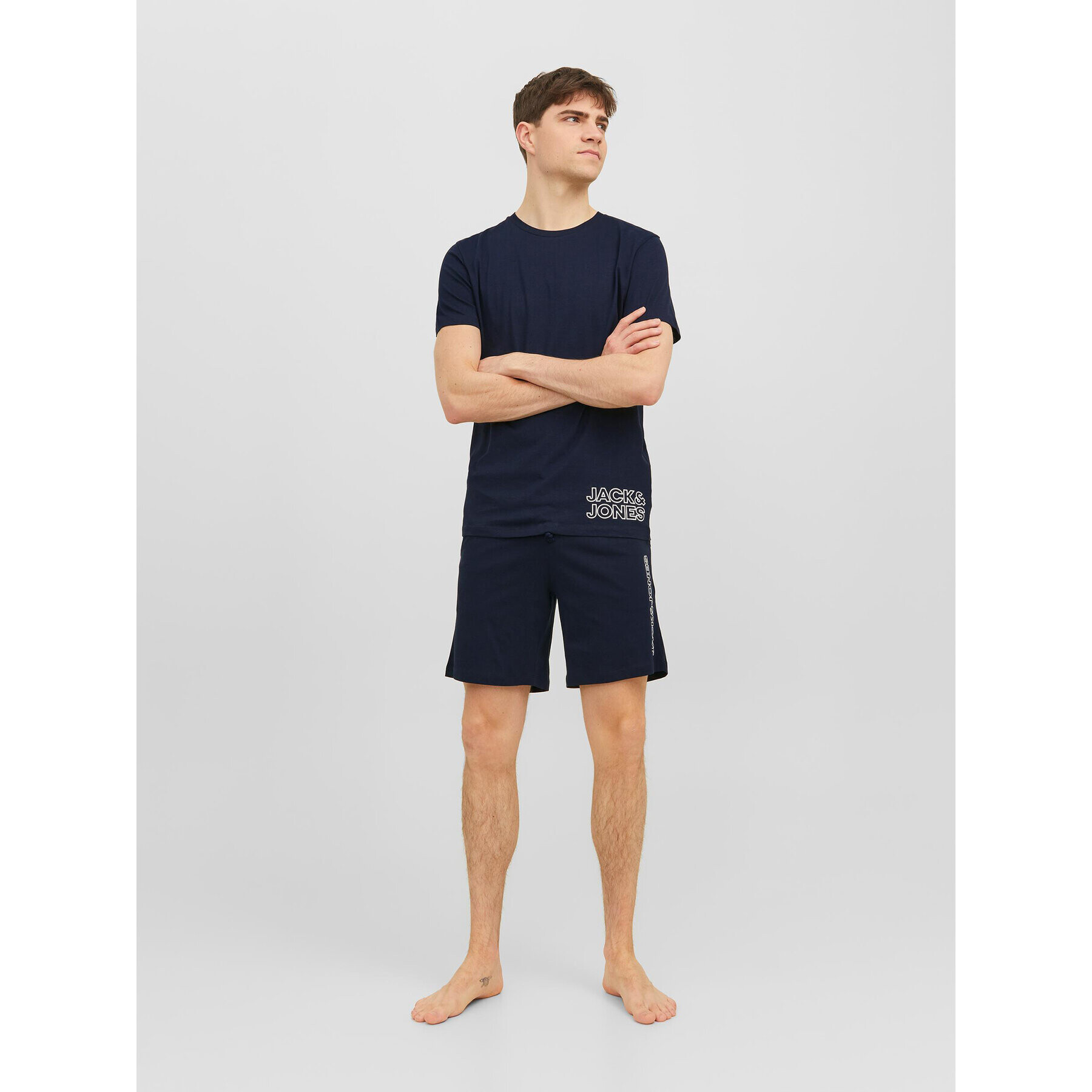 Jack&Jones Pyžamo 12245905 Tmavomodrá Standard Fit - Pepit.sk