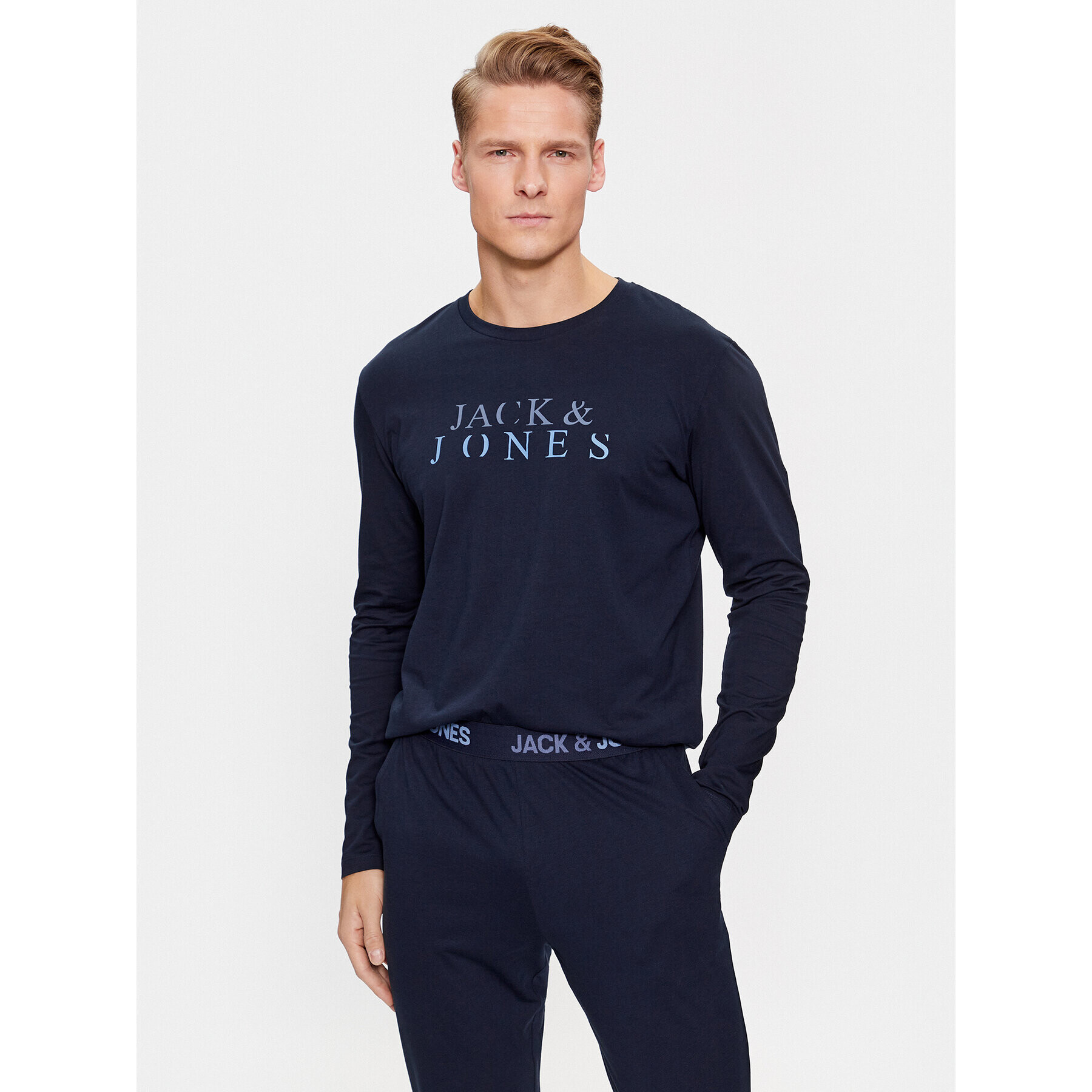 Jack&Jones Pyžamo 12252293 Tmavomodrá Standard Fit - Pepit.sk