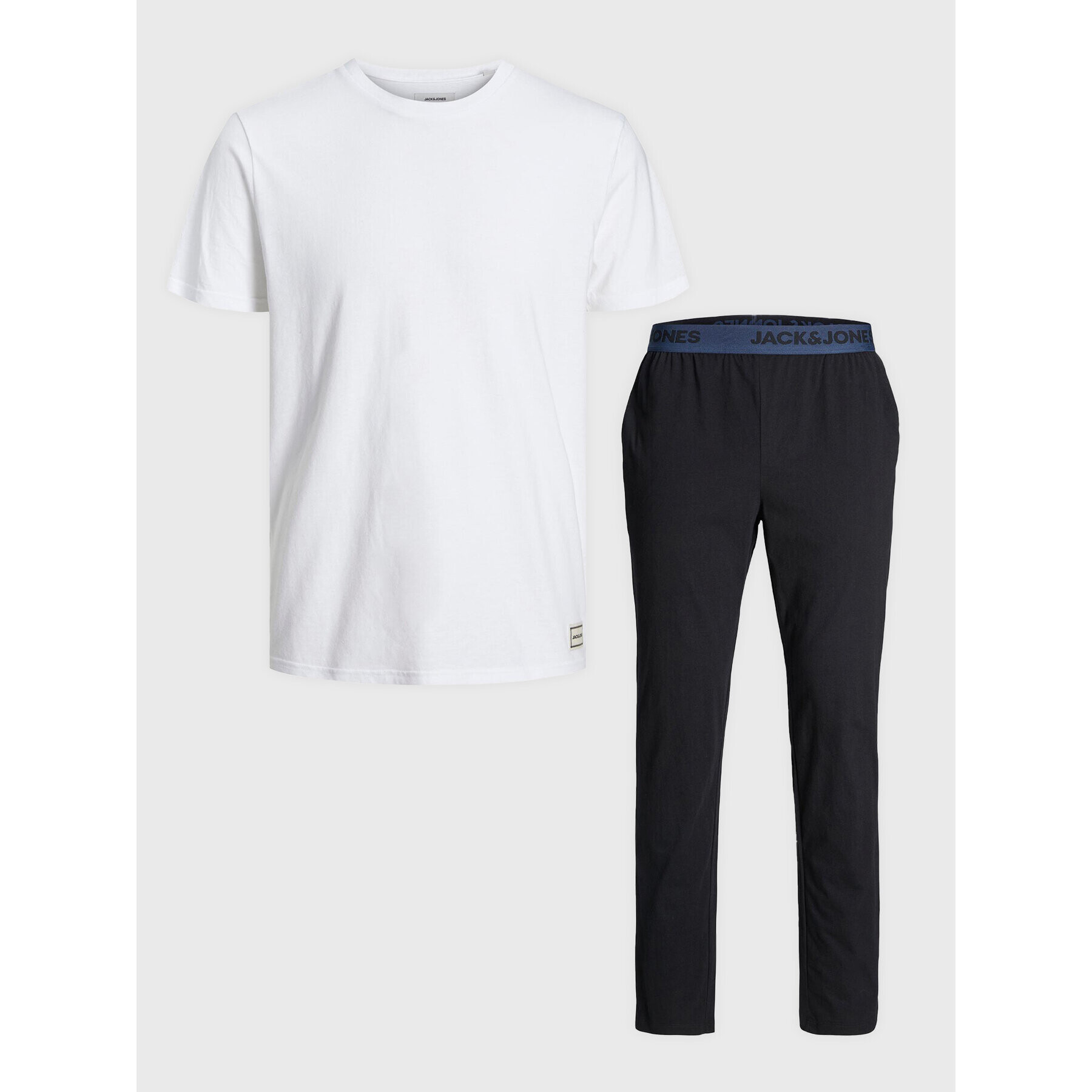 Jack&Jones Pyžamo Basic 12221859 Biela Regular Fit - Pepit.sk