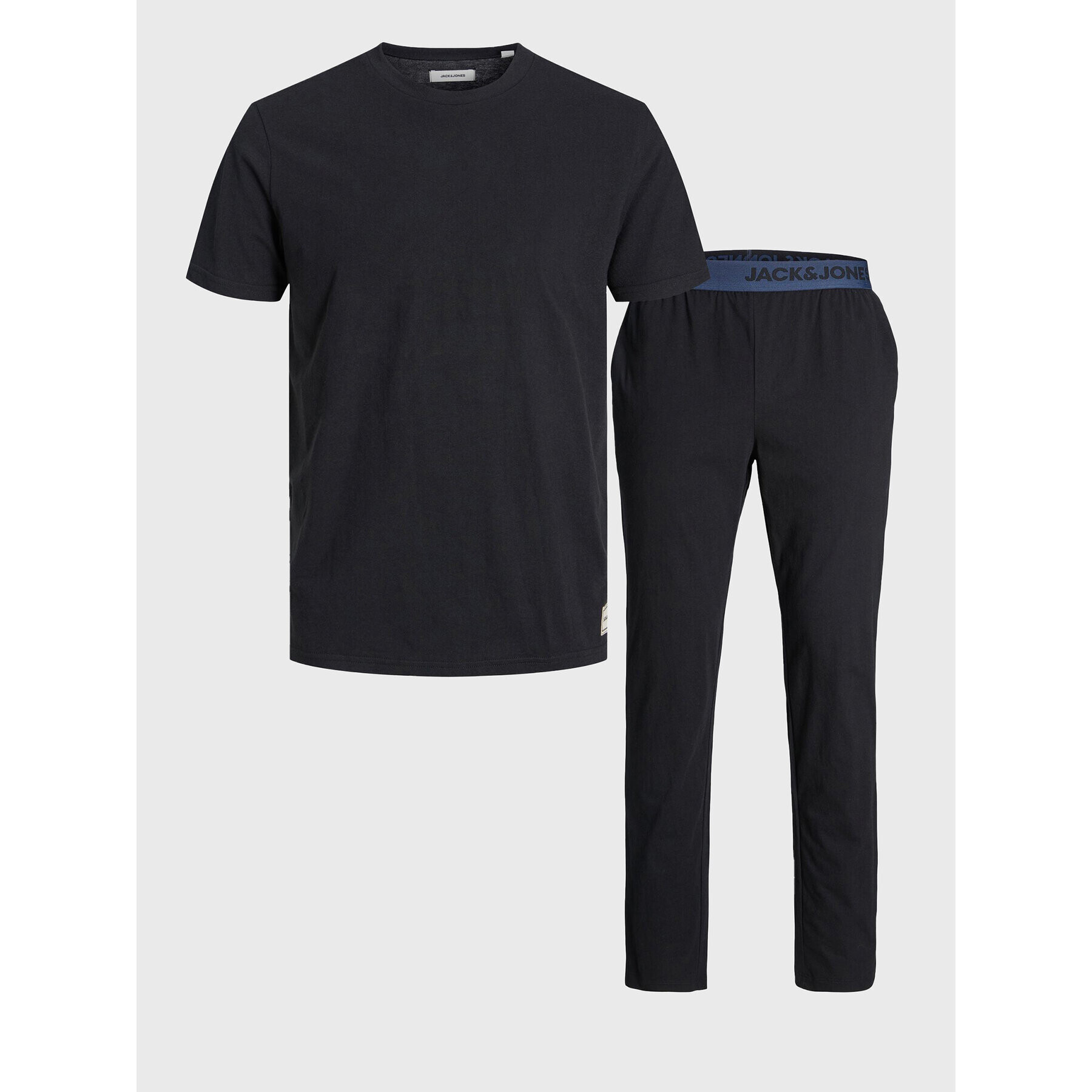 Jack&Jones Pyžamo Basic 12221859 Čierna Regular Fit - Pepit.sk