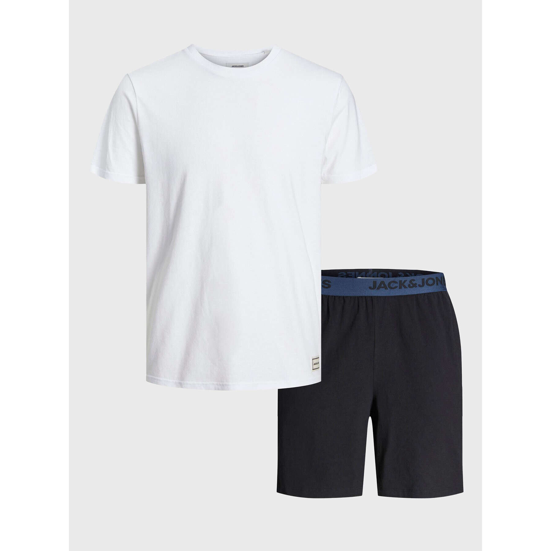 Jack&Jones Pyžamo Basic 12221863 Biela Regular Fit - Pepit.sk