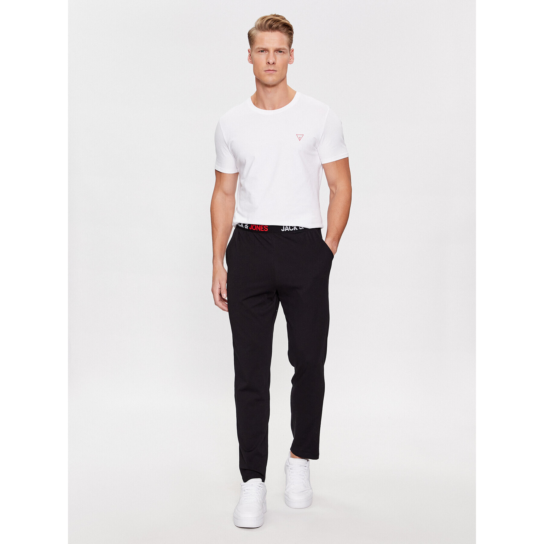 Jack&Jones Pyžamové nohavice 12244401 Čierna Regular Fit - Pepit.sk