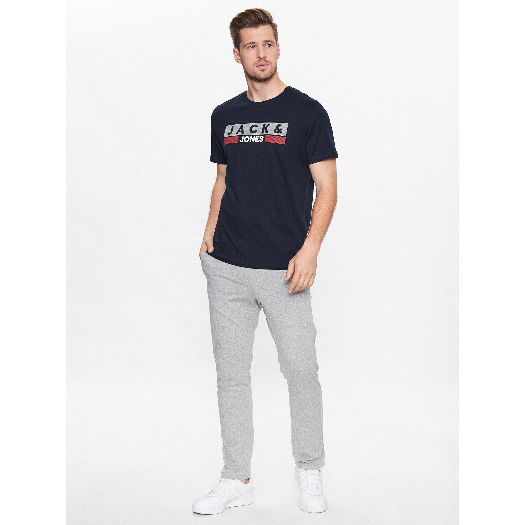 Jack&Jones Pyžamové nohavice Aaron 12224911 Sivá Regular Fit - Pepit.sk