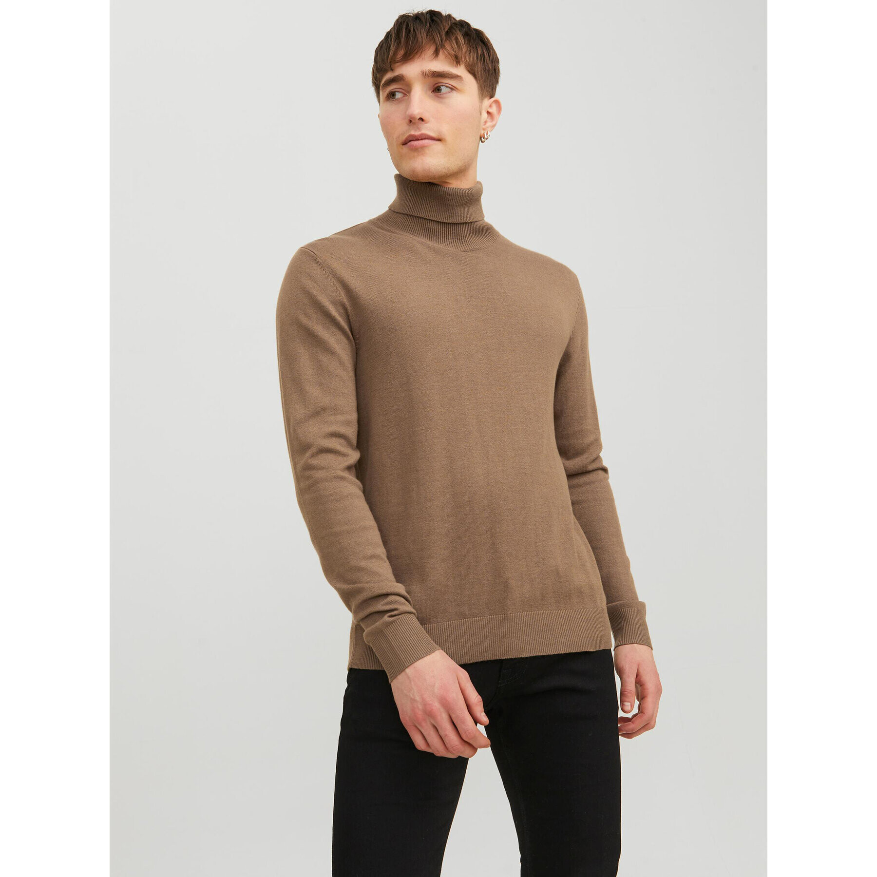 Jack&Jones Rolák 12157417 Hnedá Regular Fit - Pepit.sk