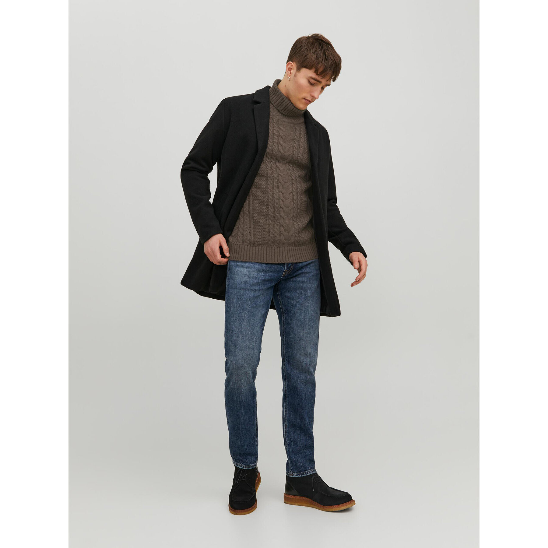 Jack&Jones Rolák 12236315 Hnedá Regular Fit - Pepit.sk