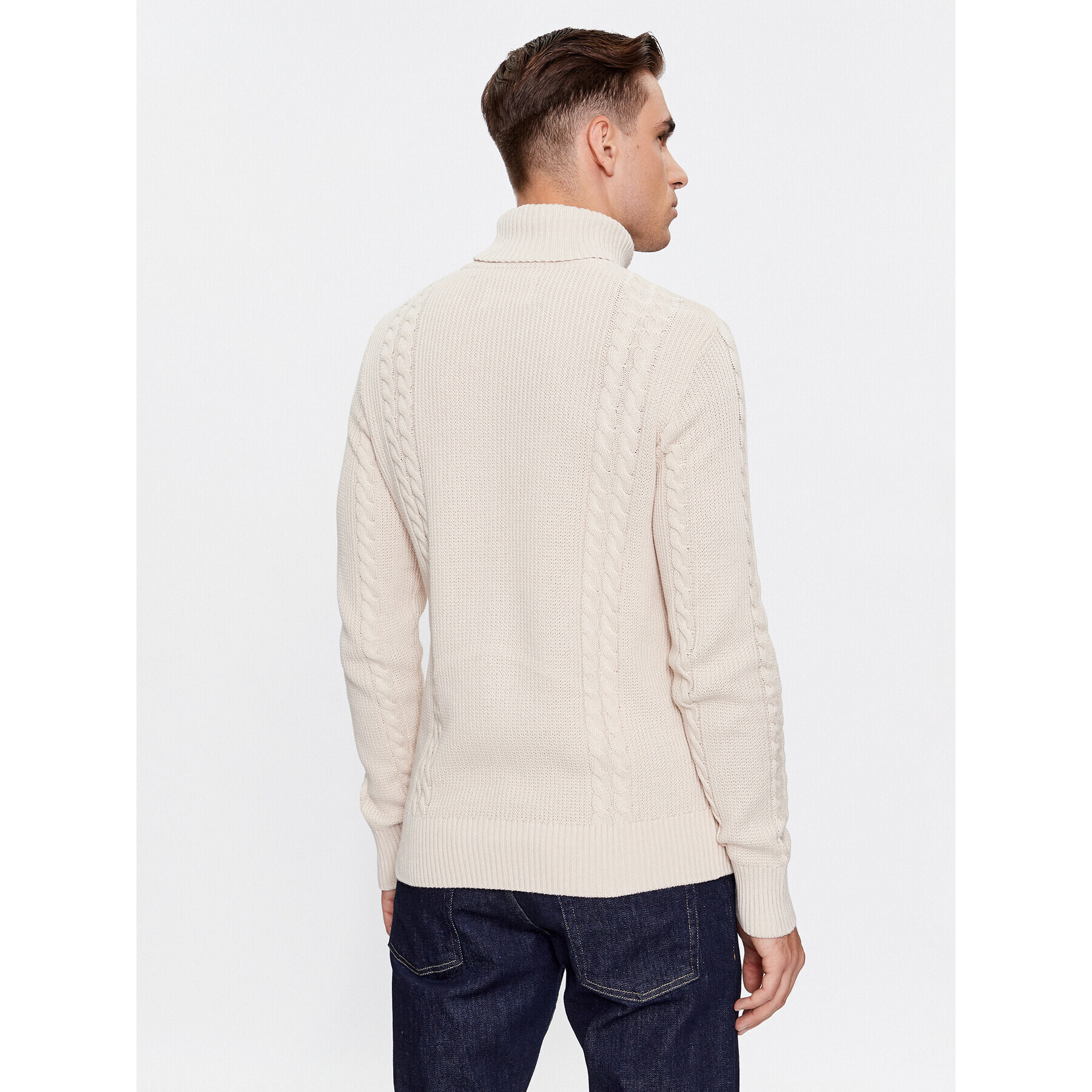 Jack&Jones Rolák 12242944 Écru Regular Fit - Pepit.sk