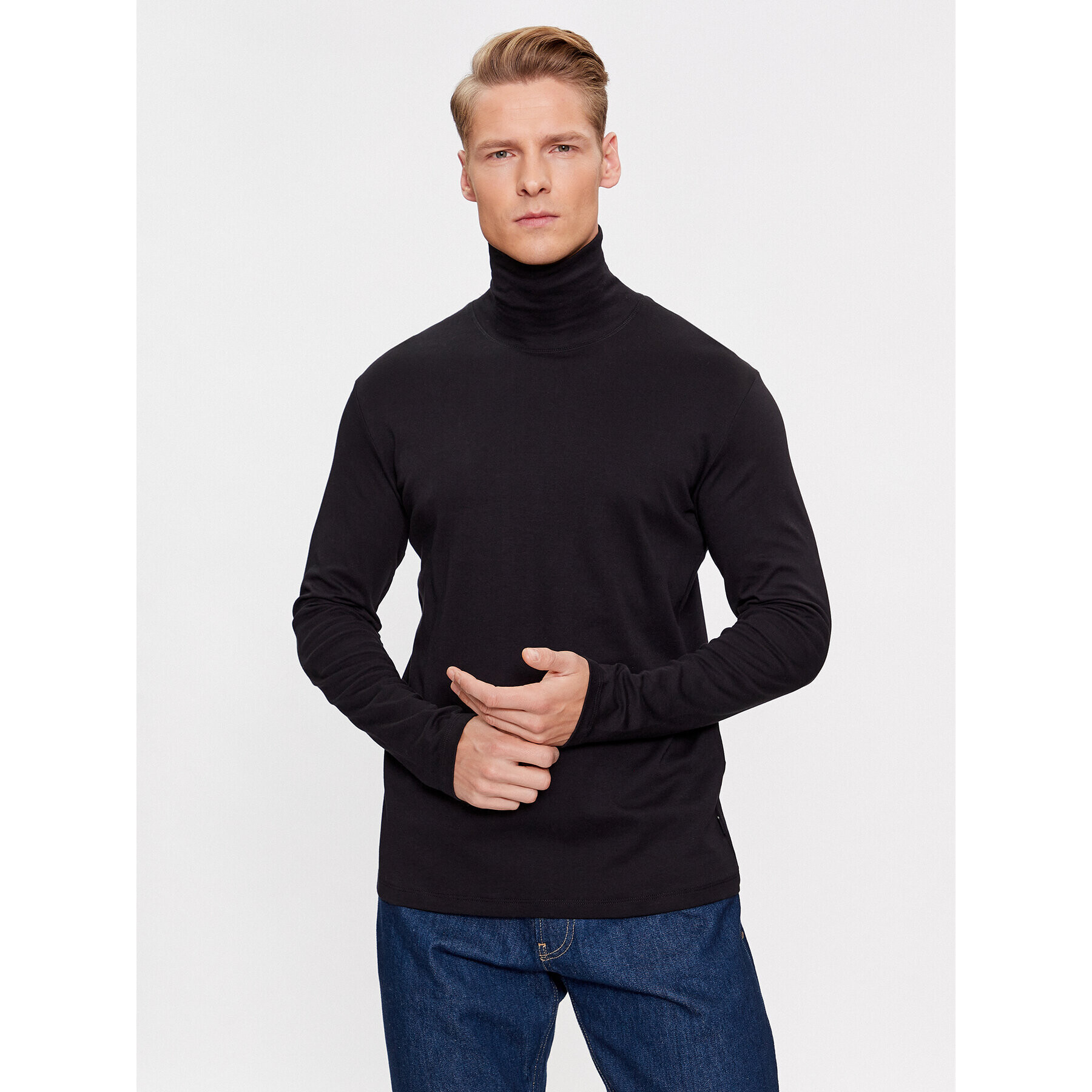 Jack&Jones Rolák 12243471 Čierna Standard Fit - Pepit.sk