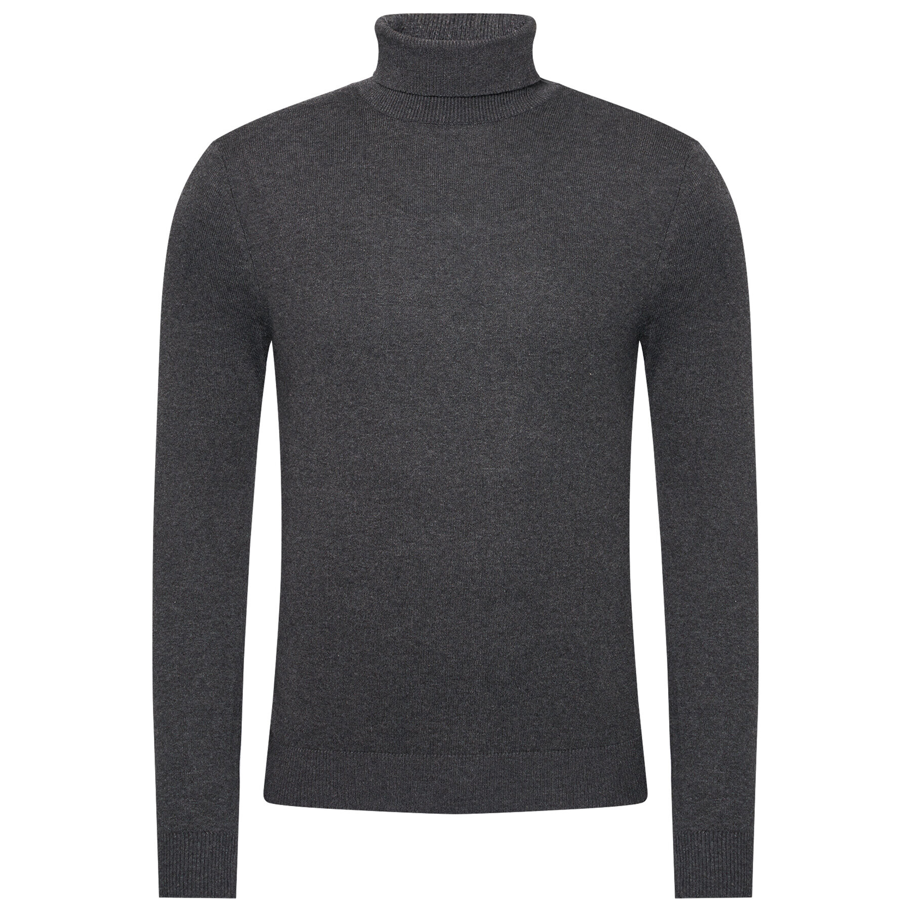 Jack&Jones Rolák Emil Knit Roll 12157417 Sivá Regular Fit - Pepit.sk