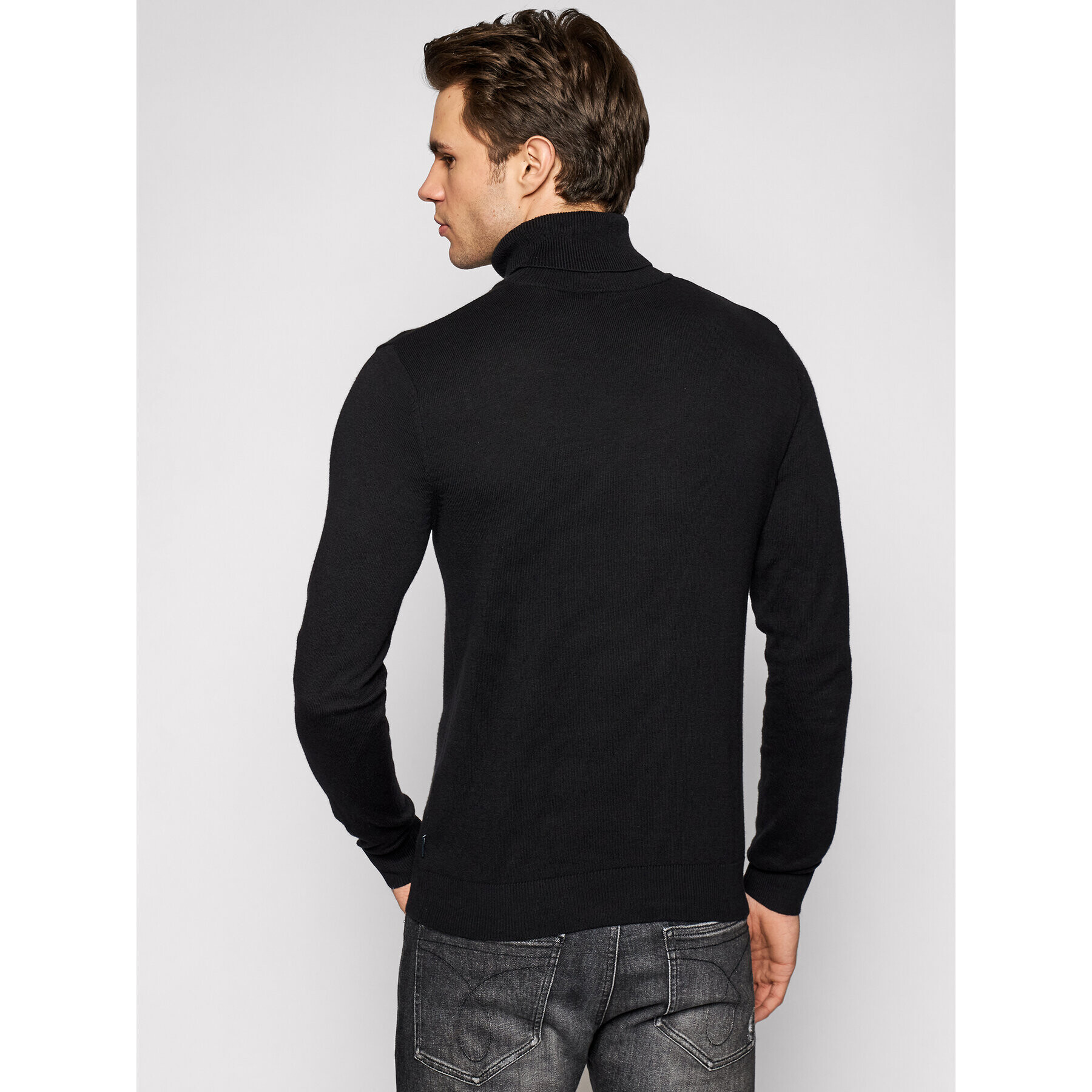 Jack&Jones Rolák Emil Knit Roll Neck 12157417 Čierna Regular Fit - Pepit.sk