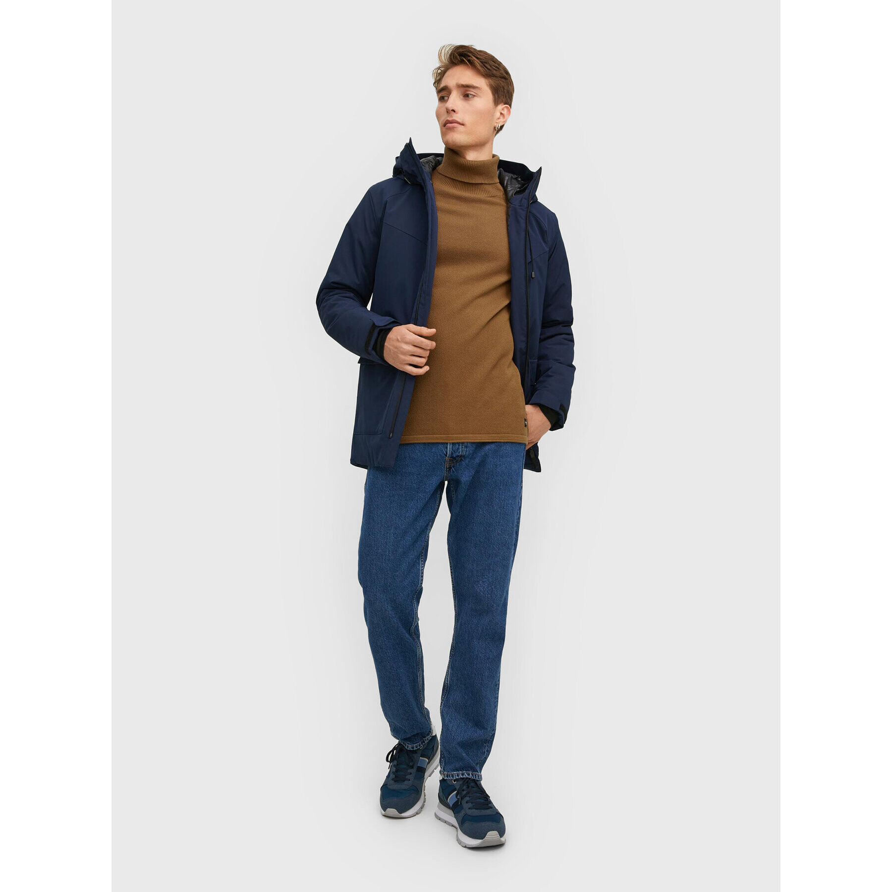 Jack&Jones Rolák Hill 12210931 Hnedá Regular Fit - Pepit.sk