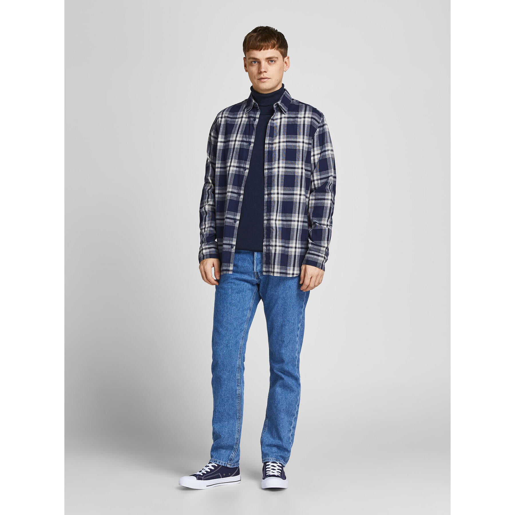 Jack&Jones Rolák Rogan 12196902 Tmavomodrá Regular Fit - Pepit.sk