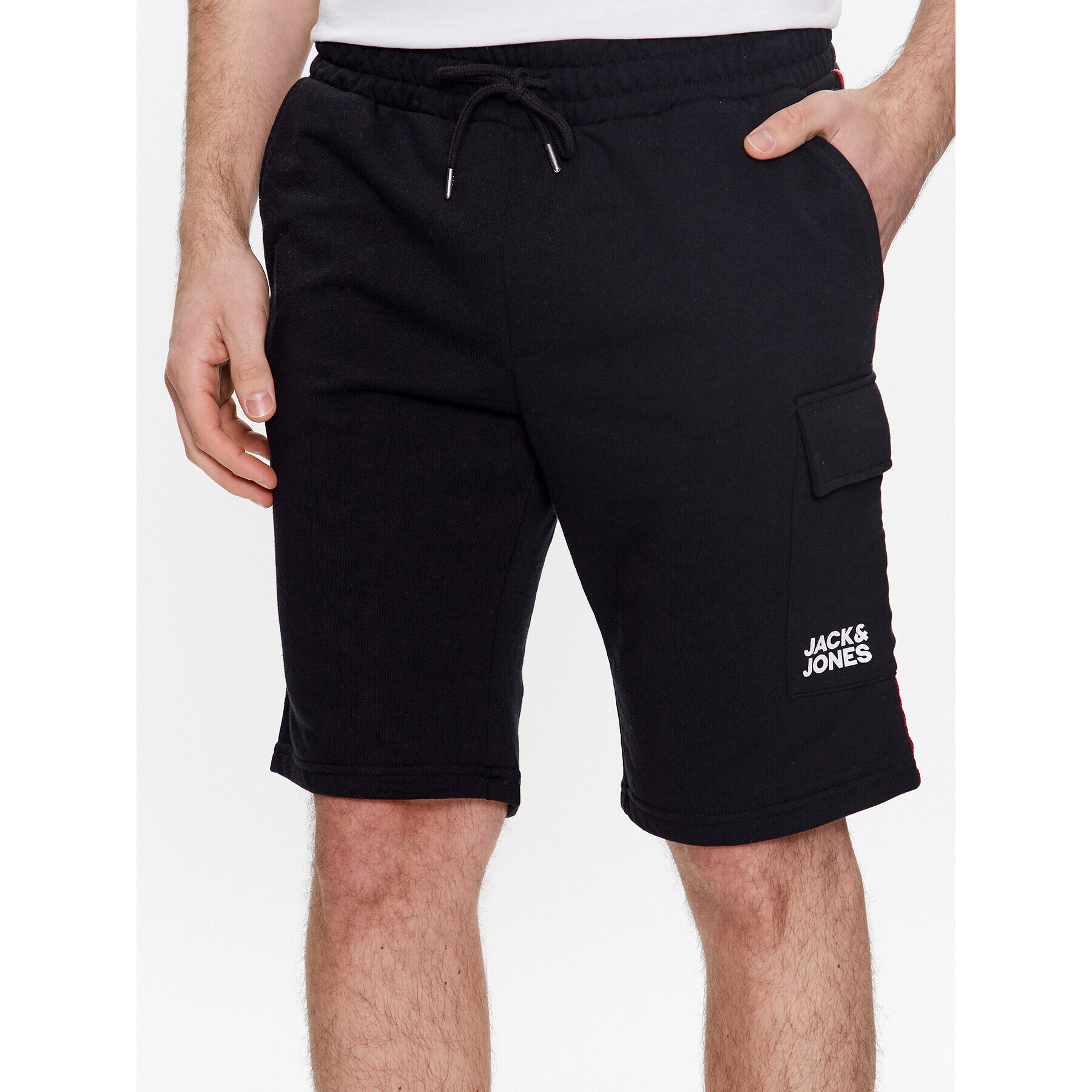 Jack&Jones Športové kraťasy Atlas 12225165 Čierna Regular Fit - Pepit.sk