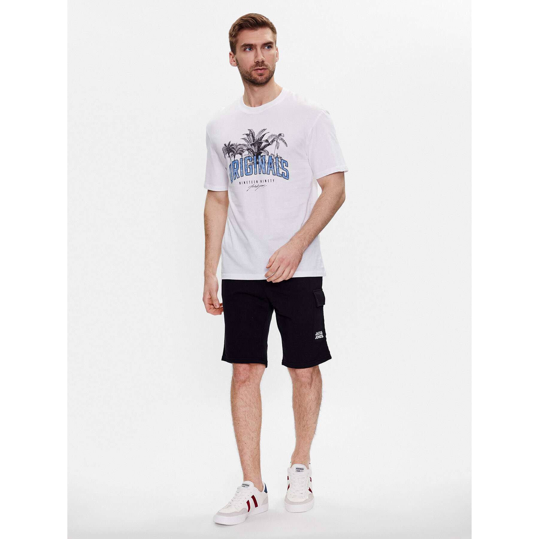 Jack&Jones Športové kraťasy Atlas 12225165 Čierna Regular Fit - Pepit.sk