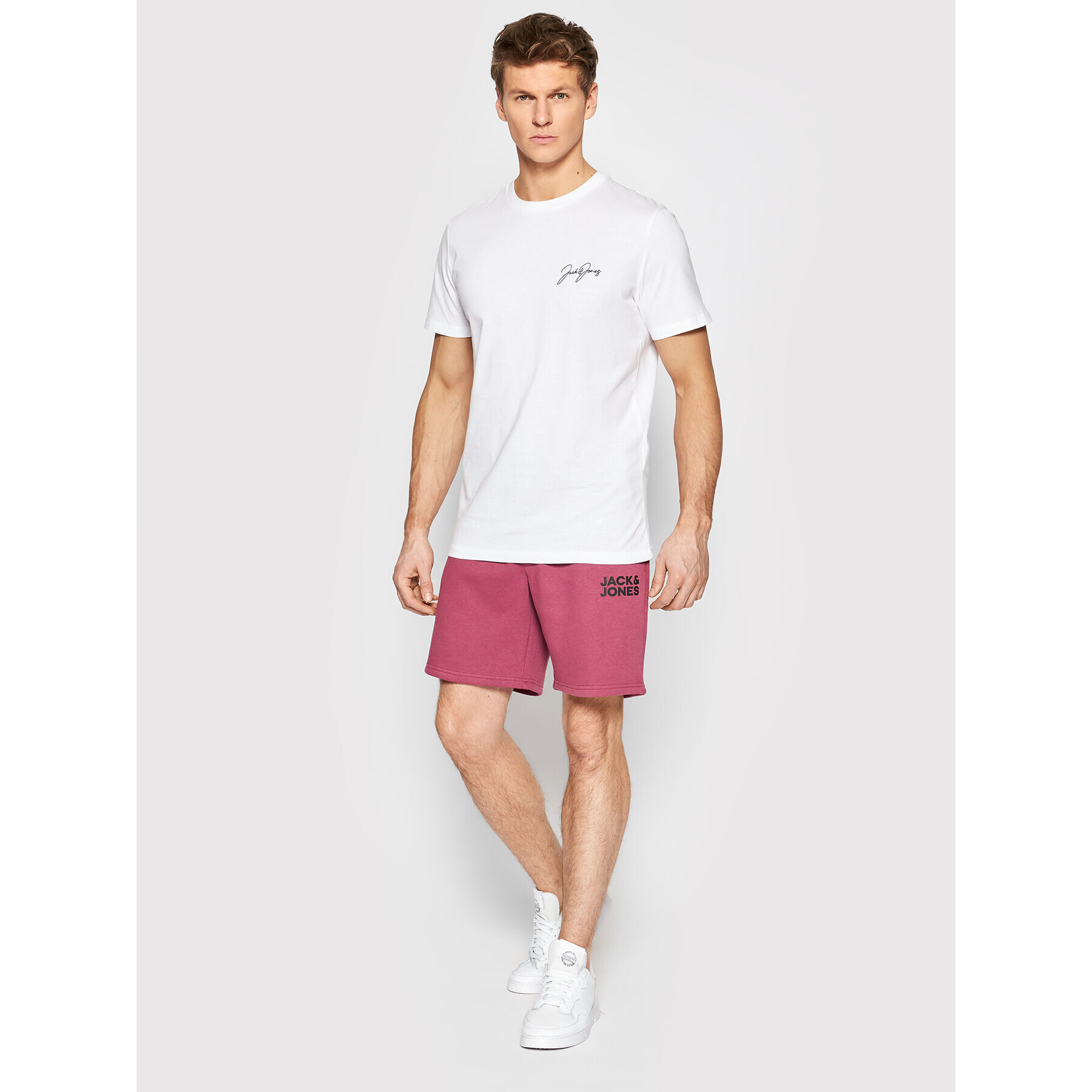 Jack&Jones Športové kraťasy New Soft 12186787 Ružová Regular Fit - Pepit.sk