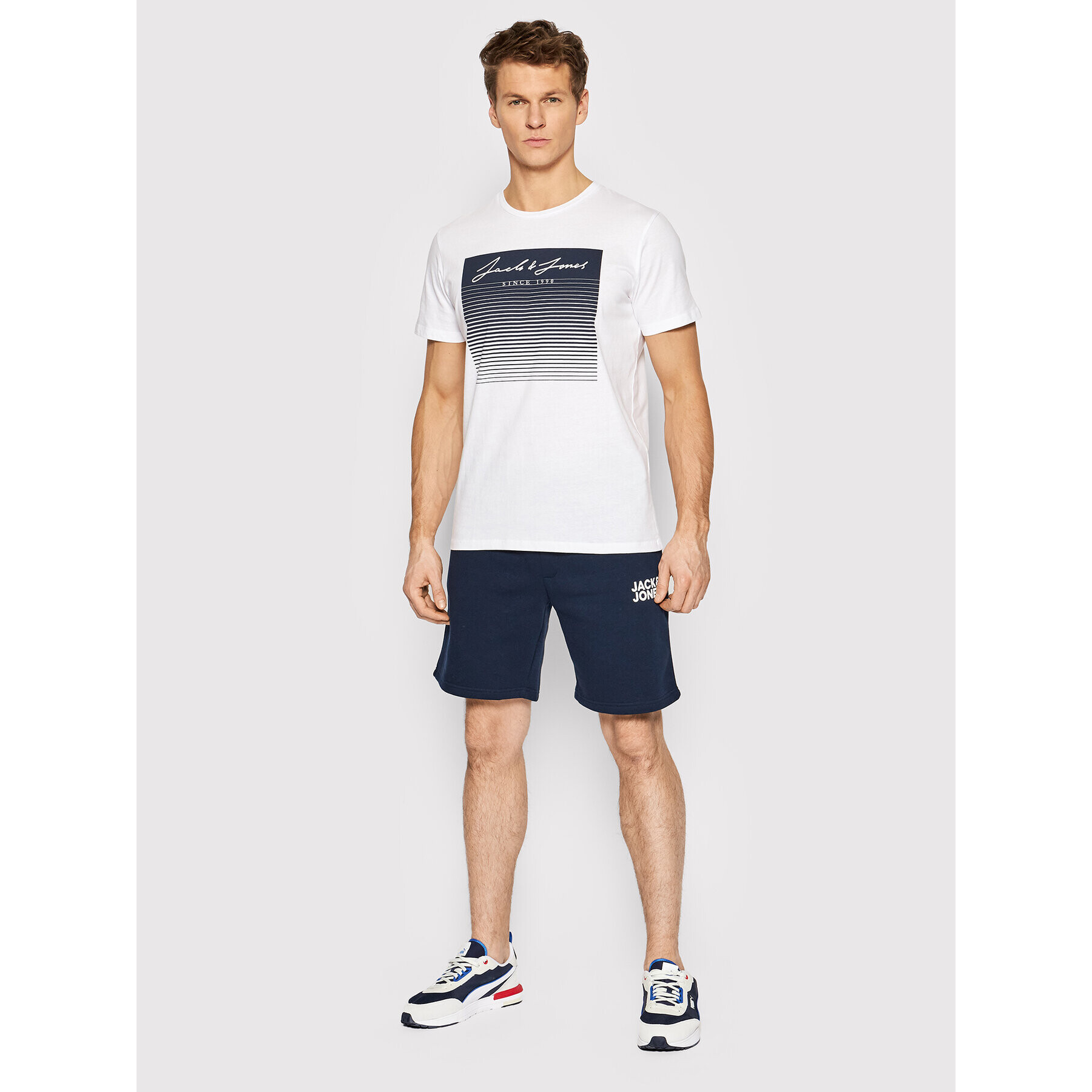 Jack&Jones Športové kraťasy New Soft 12186787 Tmavomodrá Regular Fit - Pepit.sk