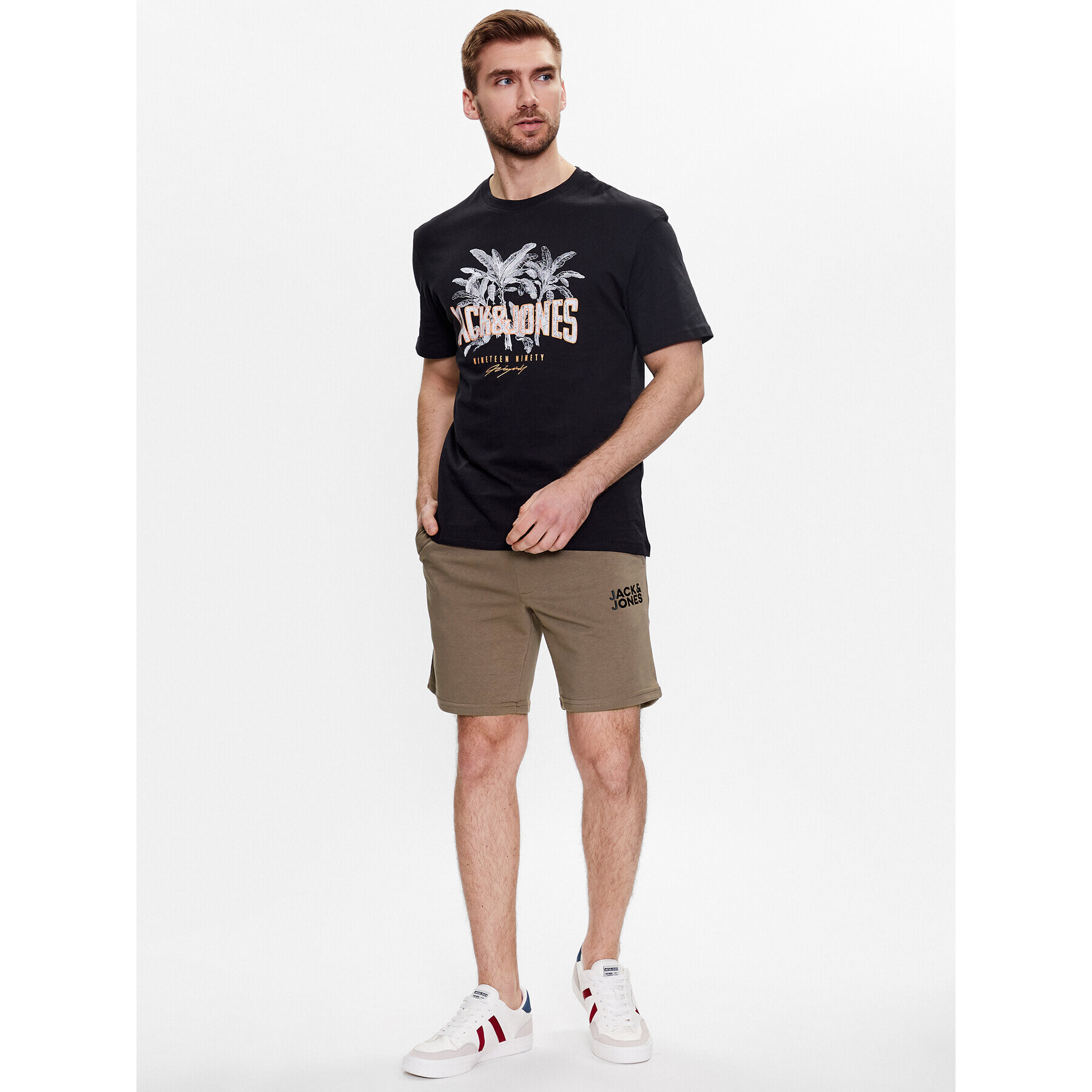 Jack&Jones Športové kraťasy New Soft 12228920 Hnedá Regular Fit - Pepit.sk