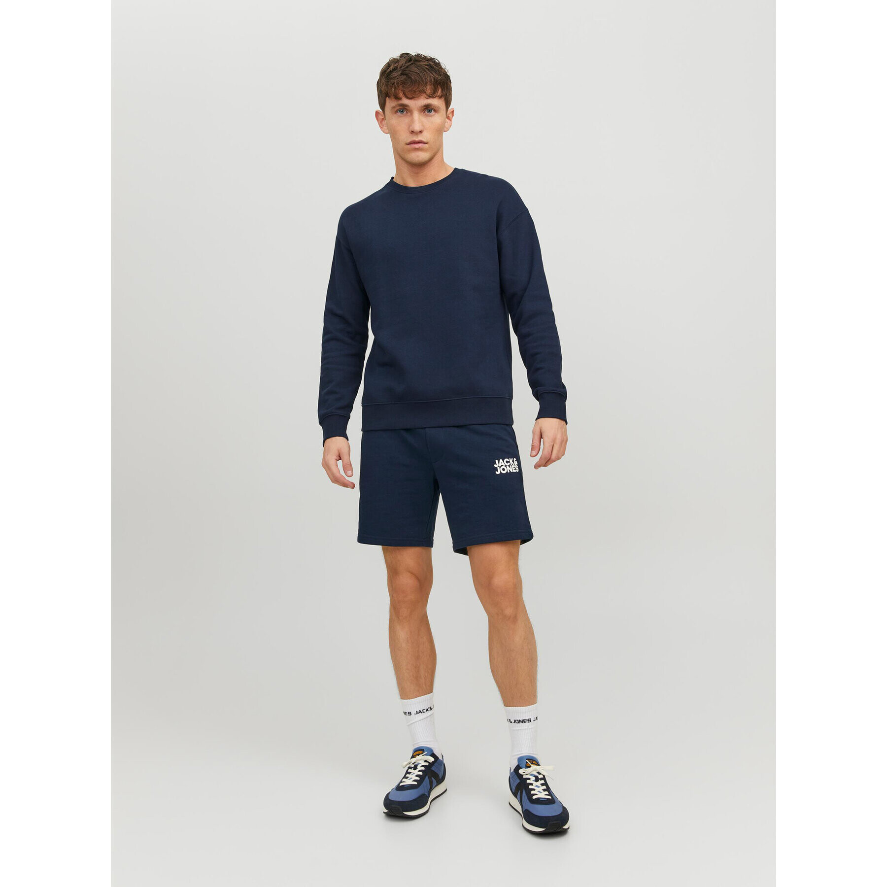 Jack&Jones Športové kraťasy New Soft 12228920 Tmavomodrá Regular Fit - Pepit.sk