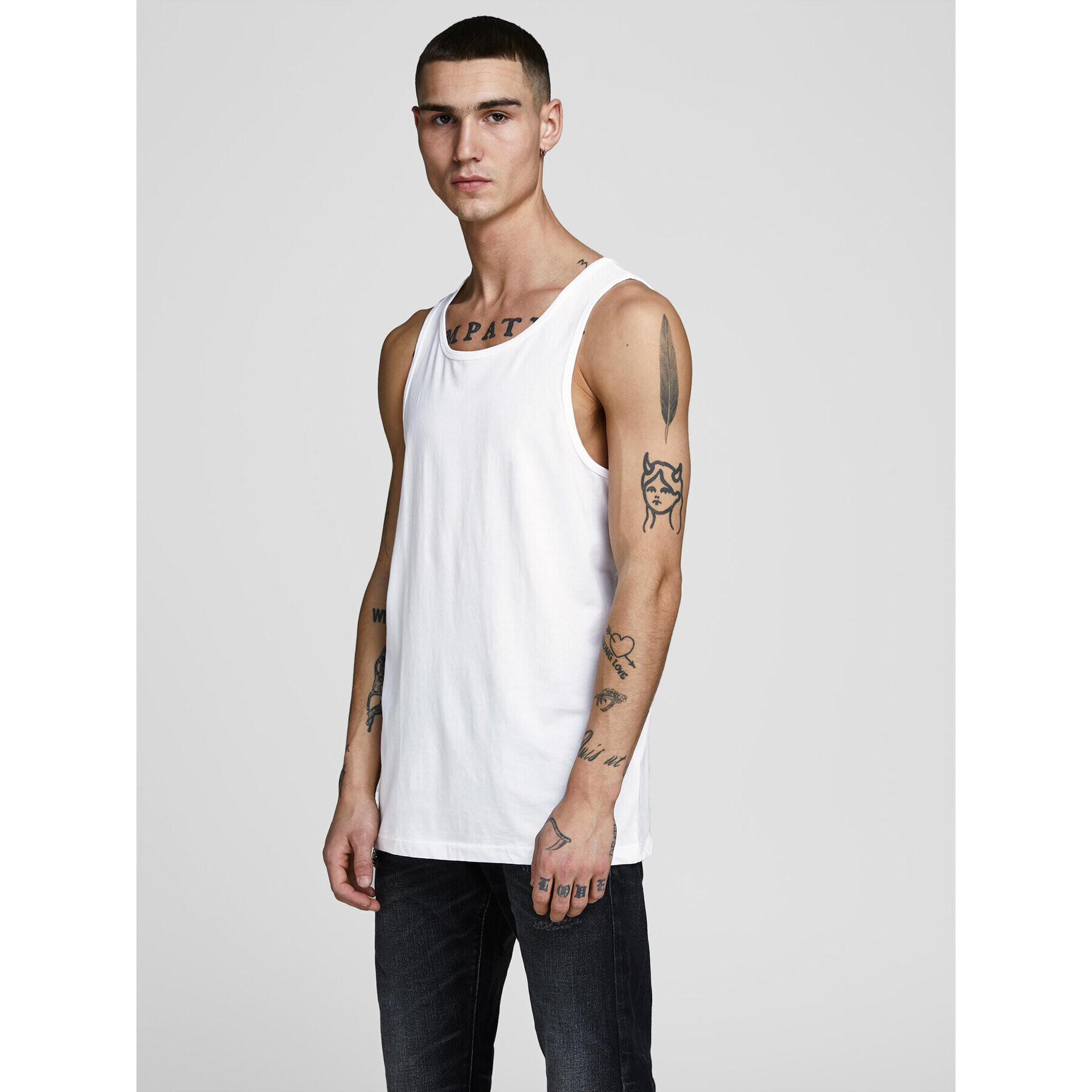 Jack&Jones Súprava 2 tank topov Basic 12133910 Biela Regular Fit - Pepit.sk