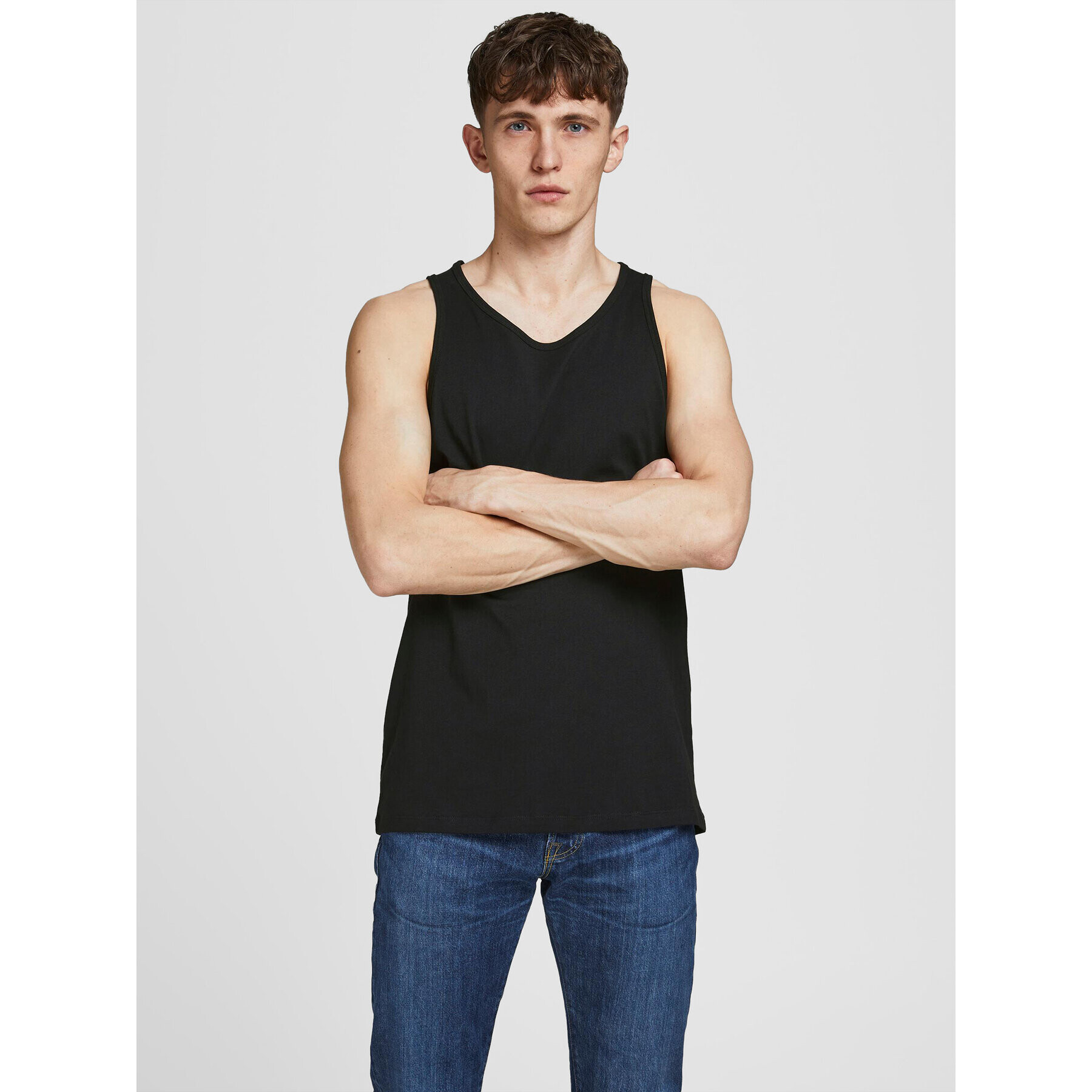 Jack&Jones Súprava 2 tank topov Basic 12133910 Čierna Regular Fit - Pepit.sk