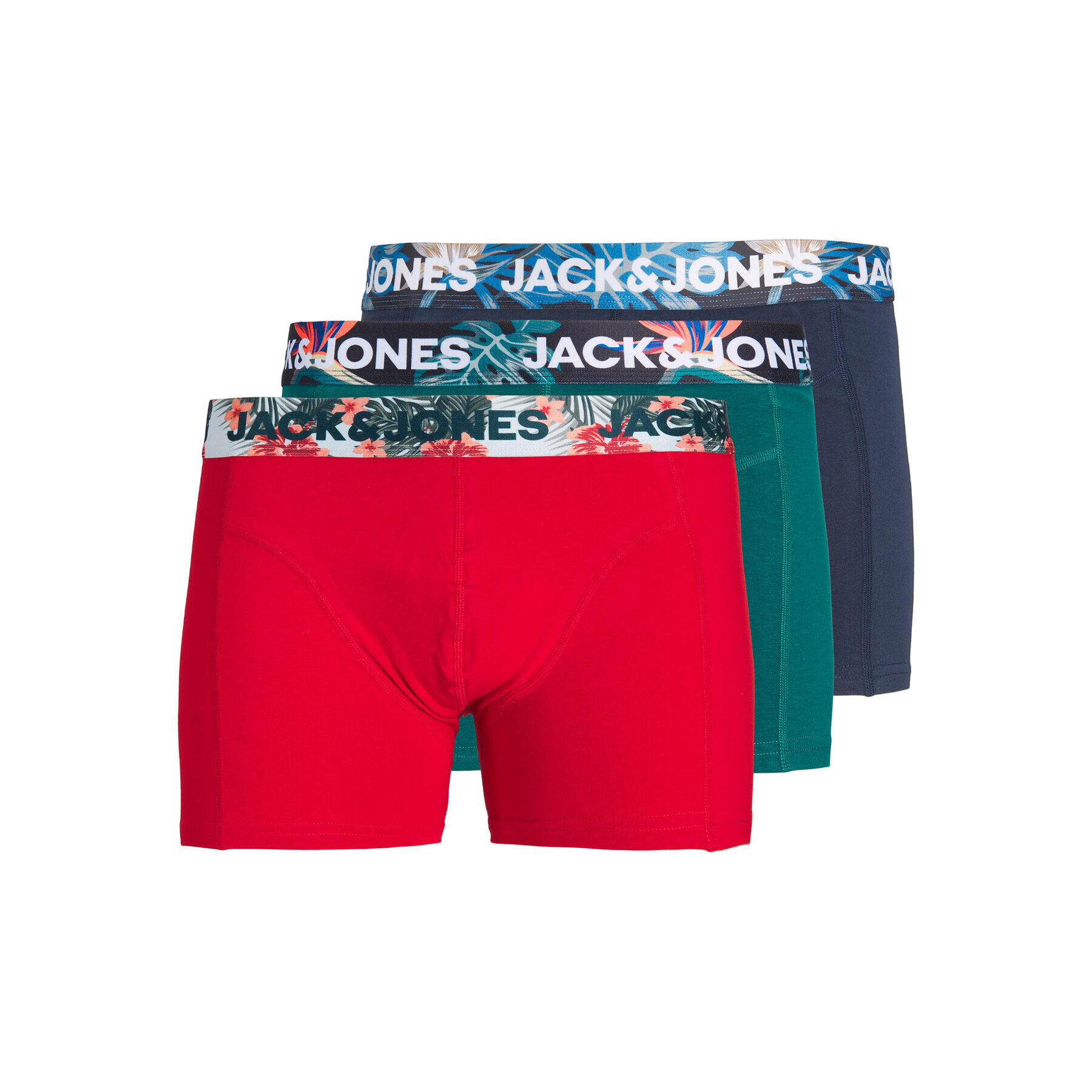 Jack&Jones Súprava 3 kusov boxeriek 12224868 Červená - Pepit.sk