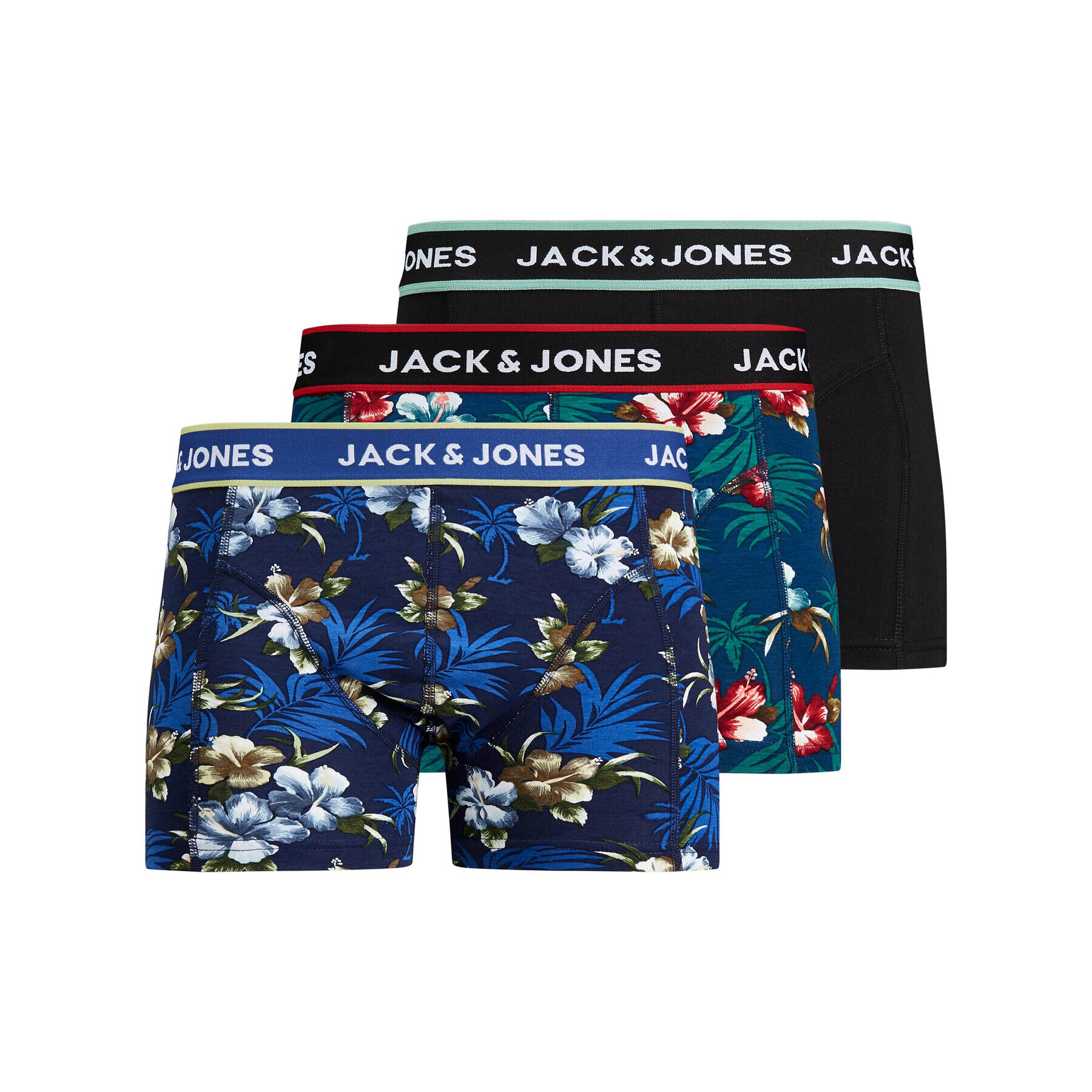 Jack&Jones Súprava 3 kusov boxeriek Flower 12171253 Farebná - Pepit.sk