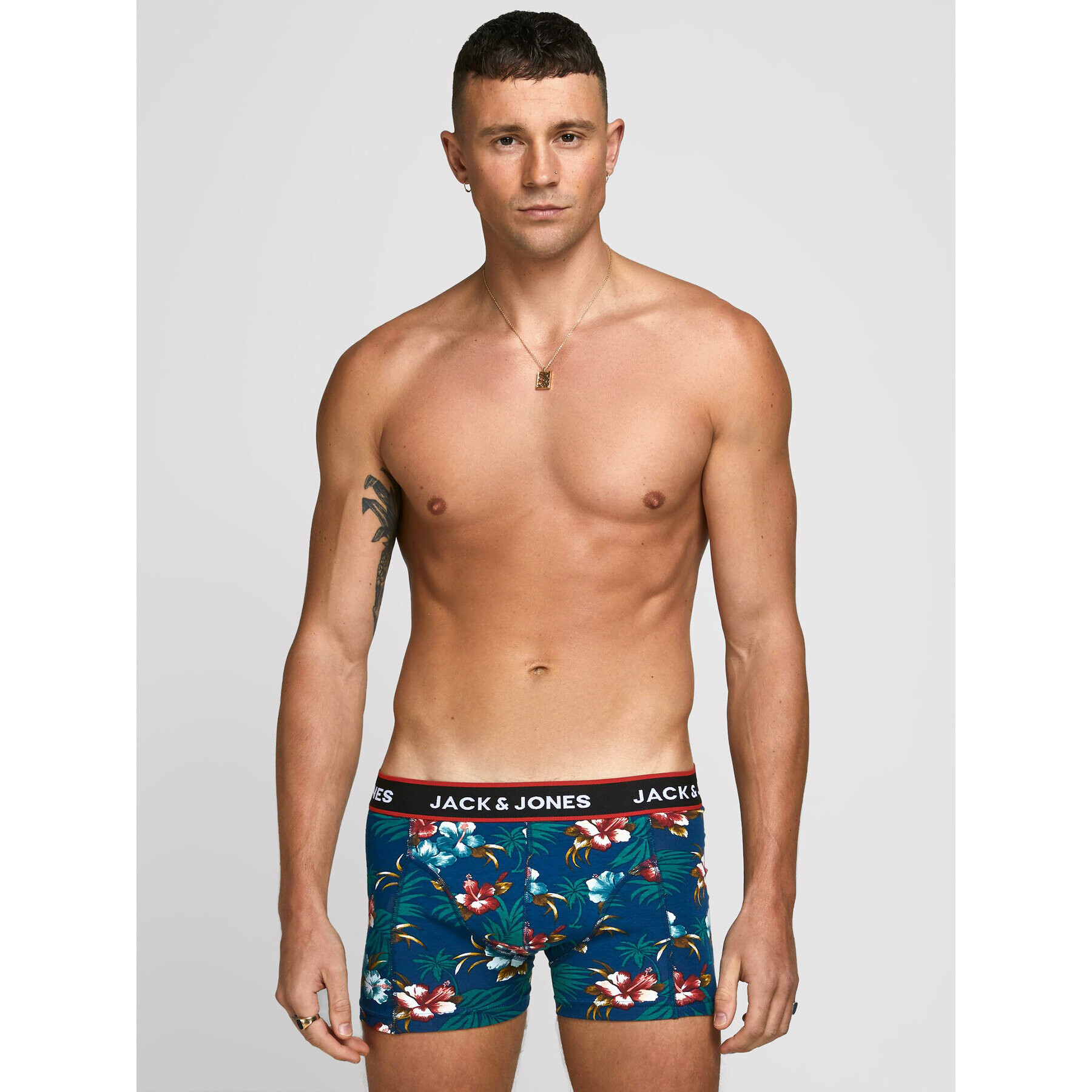 Jack&Jones Súprava 3 kusov boxeriek Flower 12171253 Farebná - Pepit.sk