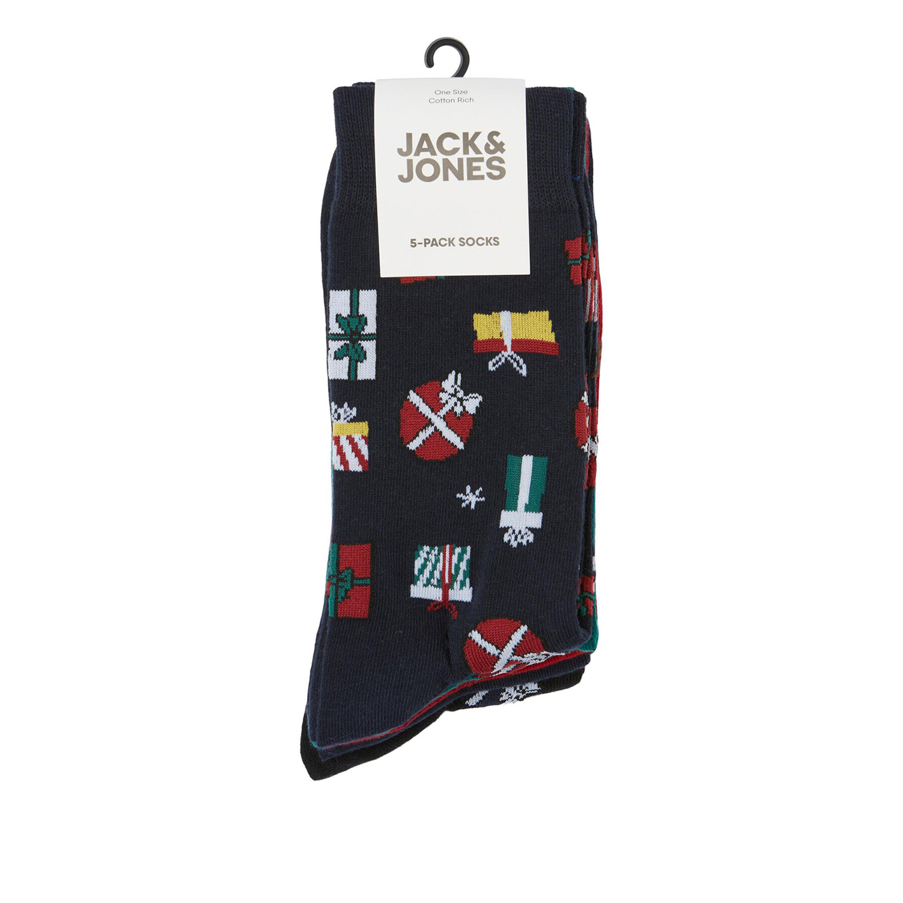 Jack&Jones Súprava 5 párov vysokých pánskych ponožiek 12246480 Farebná - Pepit.sk