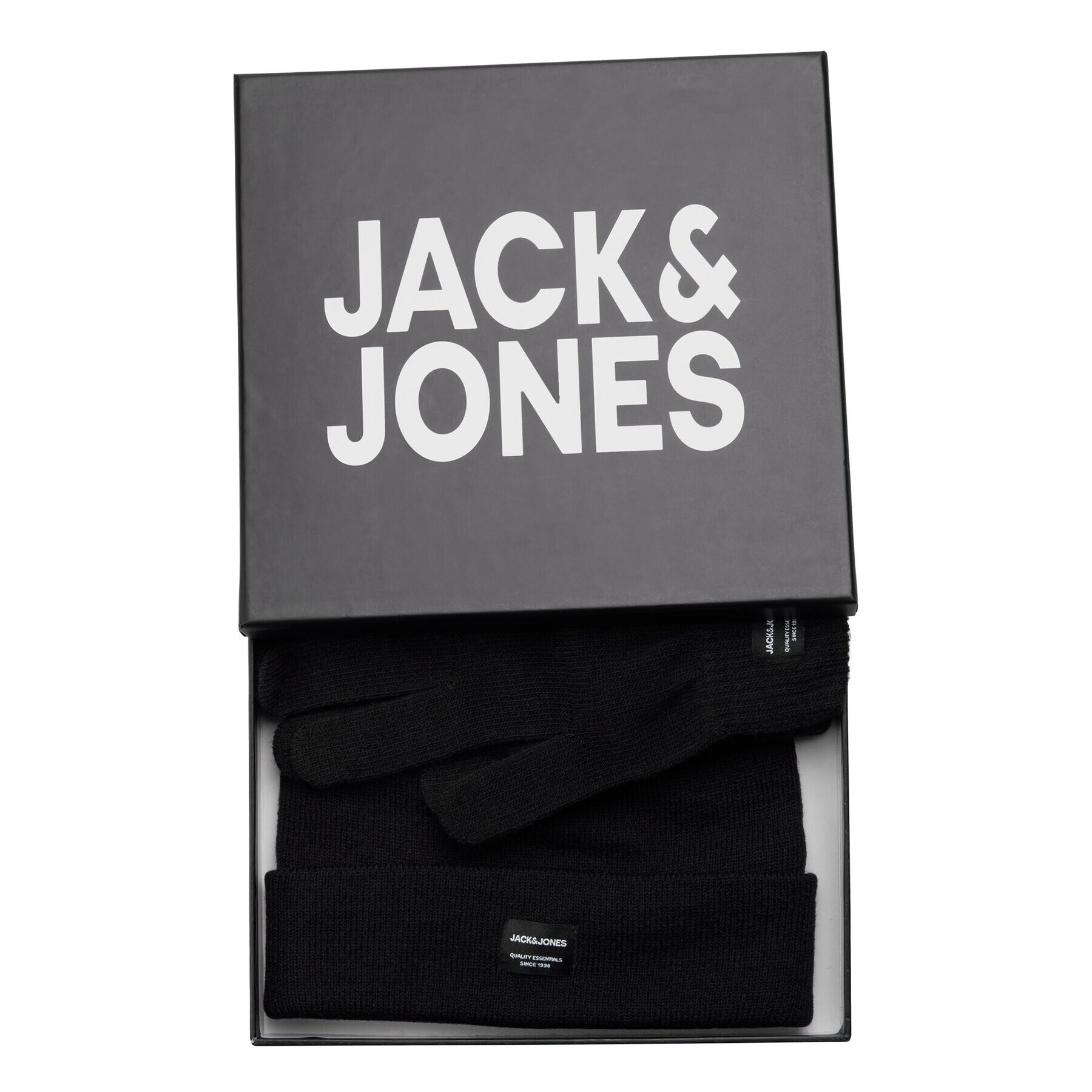 Jack&Jones Súprava čiapka a rukavice 12168383 Čierna - Pepit.sk