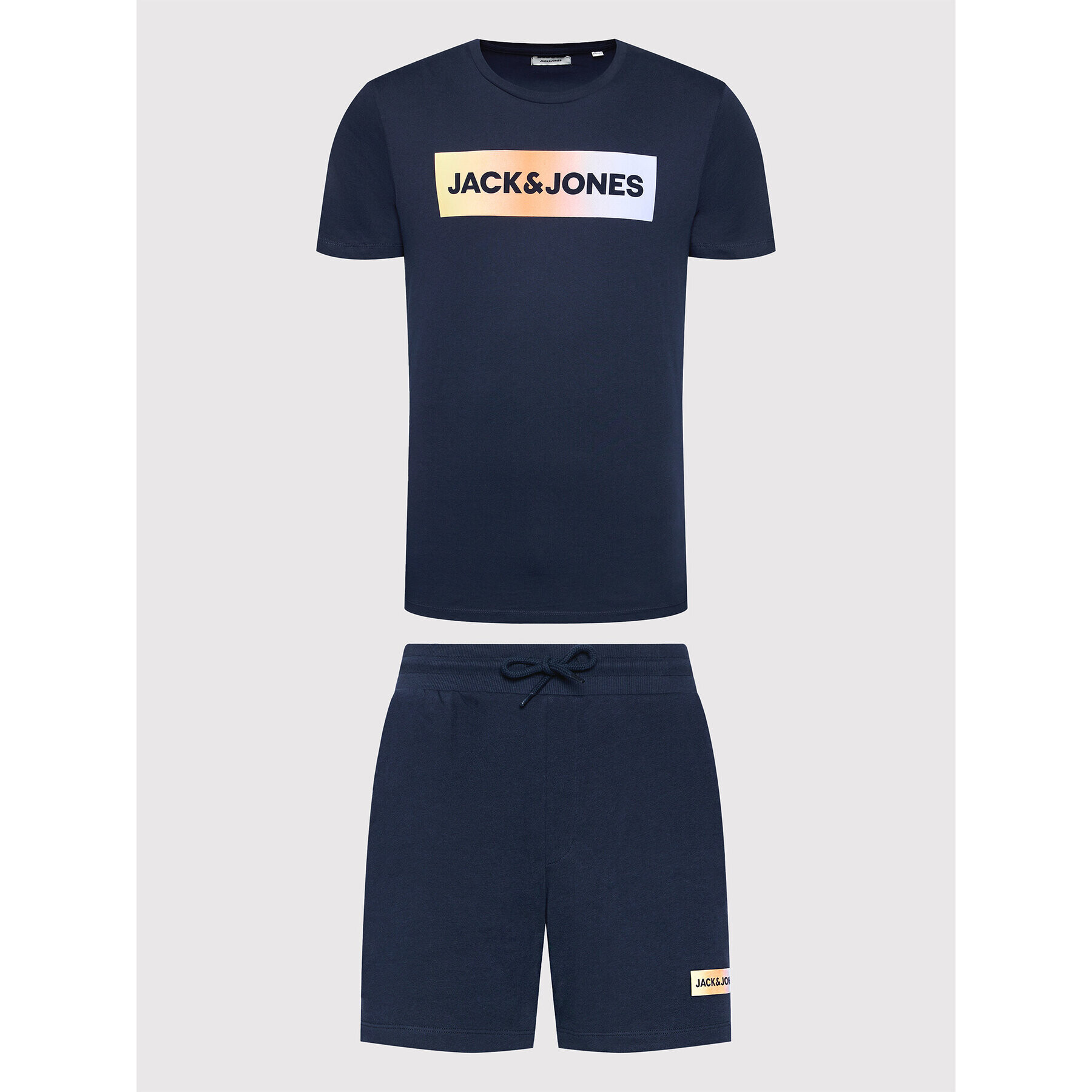 Jack&Jones Súprava tričko a športové šortky Brad 12192767 Tmavomodrá Regular Fit - Pepit.sk