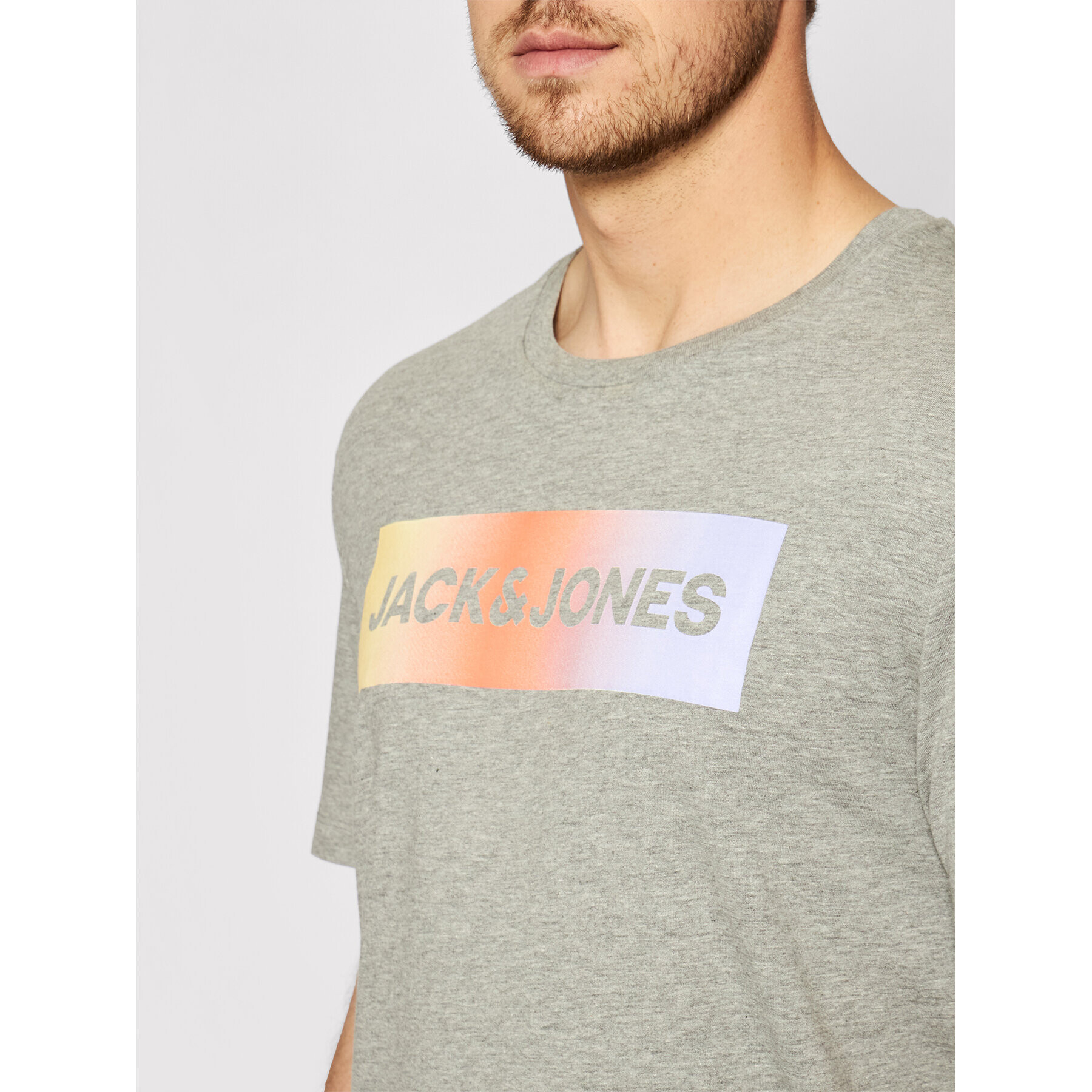 Jack&Jones Súprava tričko a športové šortky Jacbrad 12192767 Sivá Regular Fit - Pepit.sk