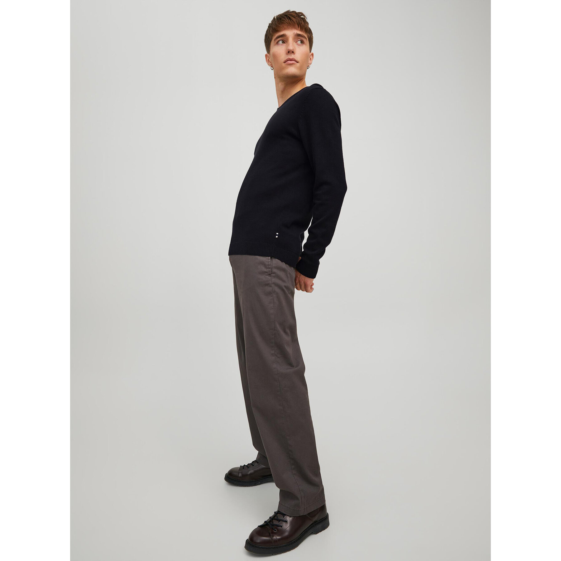 Jack&Jones Sveter 12137194 Čierna Regular Fit - Pepit.sk