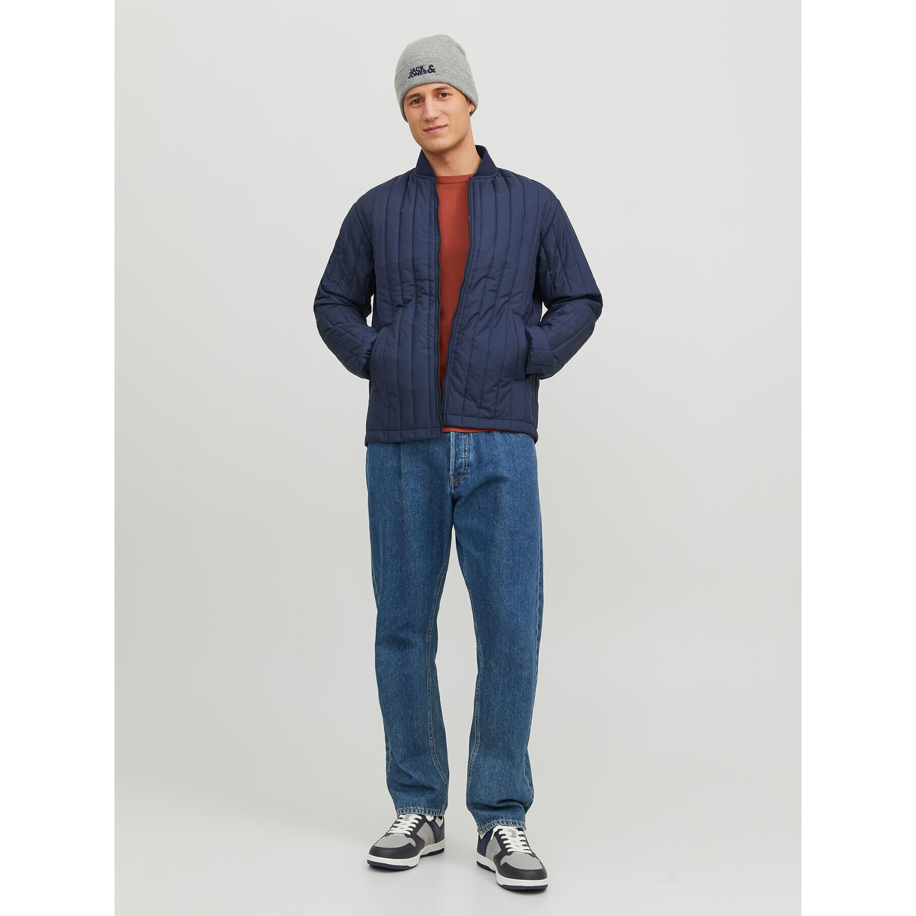 Jack&Jones Sveter 12208364 Oranžová Regular Fit - Pepit.sk