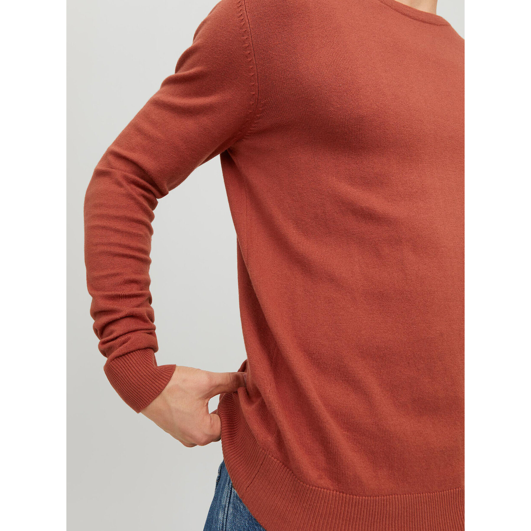 Jack&Jones Sveter 12208364 Oranžová Regular Fit - Pepit.sk