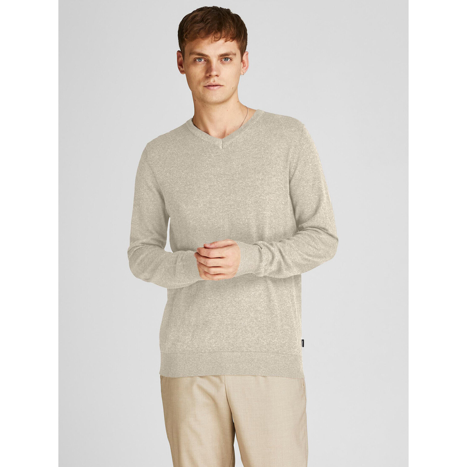 Jack&Jones Sveter 12208365 Béžová Regular Fit - Pepit.sk