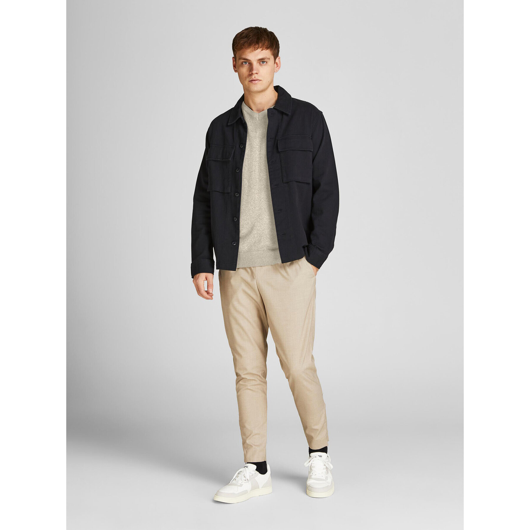 Jack&Jones Sveter 12208365 Béžová Regular Fit - Pepit.sk