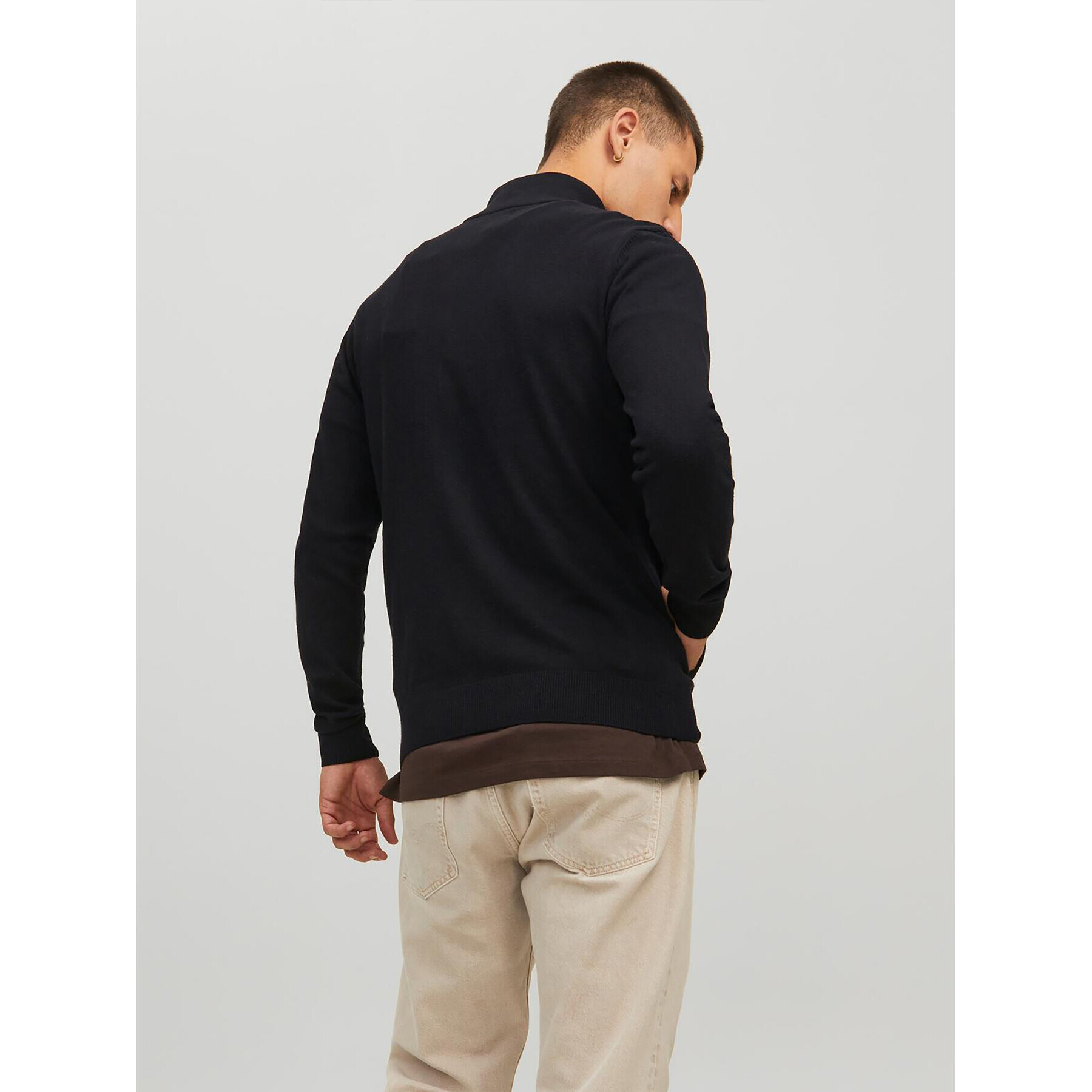 Jack&Jones Sveter 12223949 Čierna Regular Fit - Pepit.sk