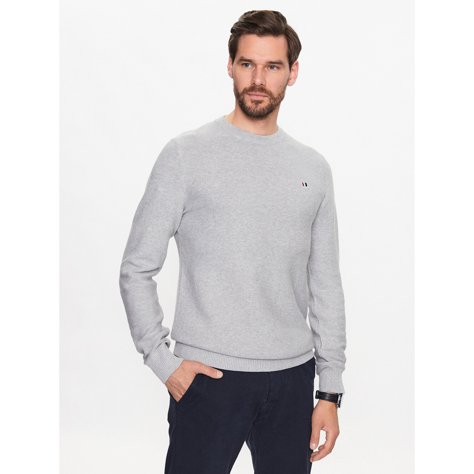 Jack&Jones Sveter 12226614 Sivá - Pepit.sk