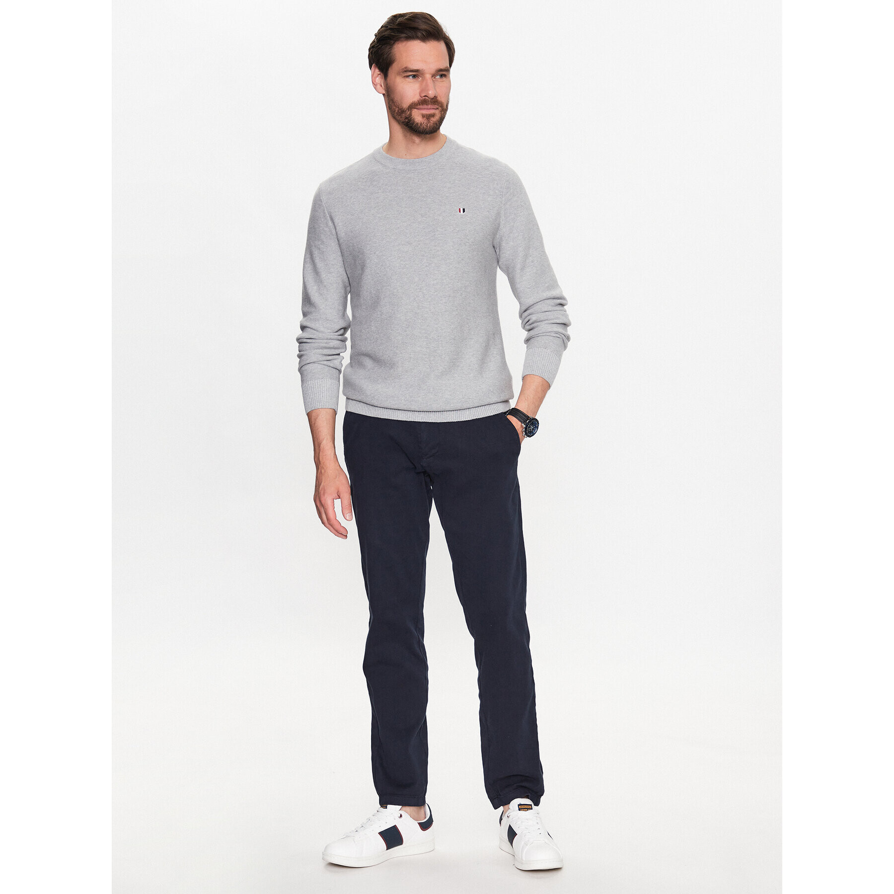 Jack&Jones Sveter 12226614 Sivá - Pepit.sk