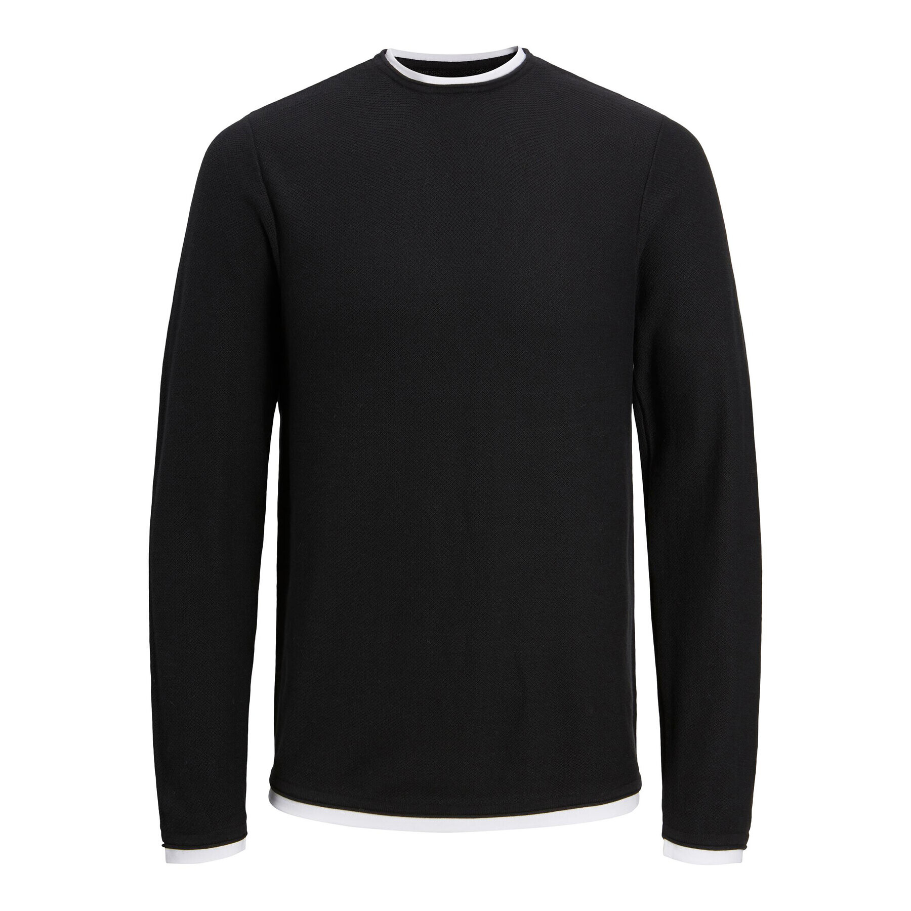 Jack&Jones Sveter 12227443 Čierna Regular Fit - Pepit.sk