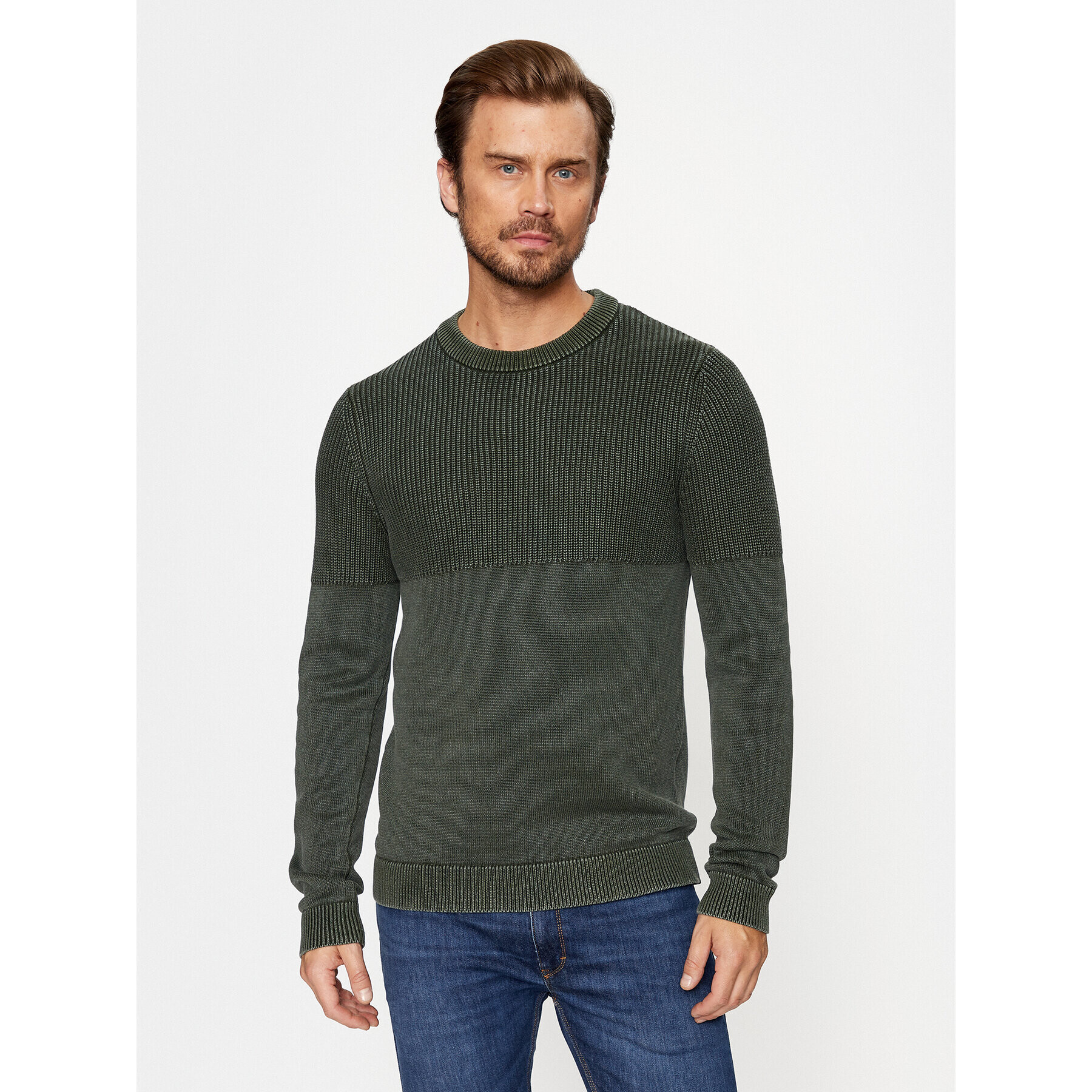 Jack&Jones Sveter 12236265 Zelená Regular Fit - Pepit.sk