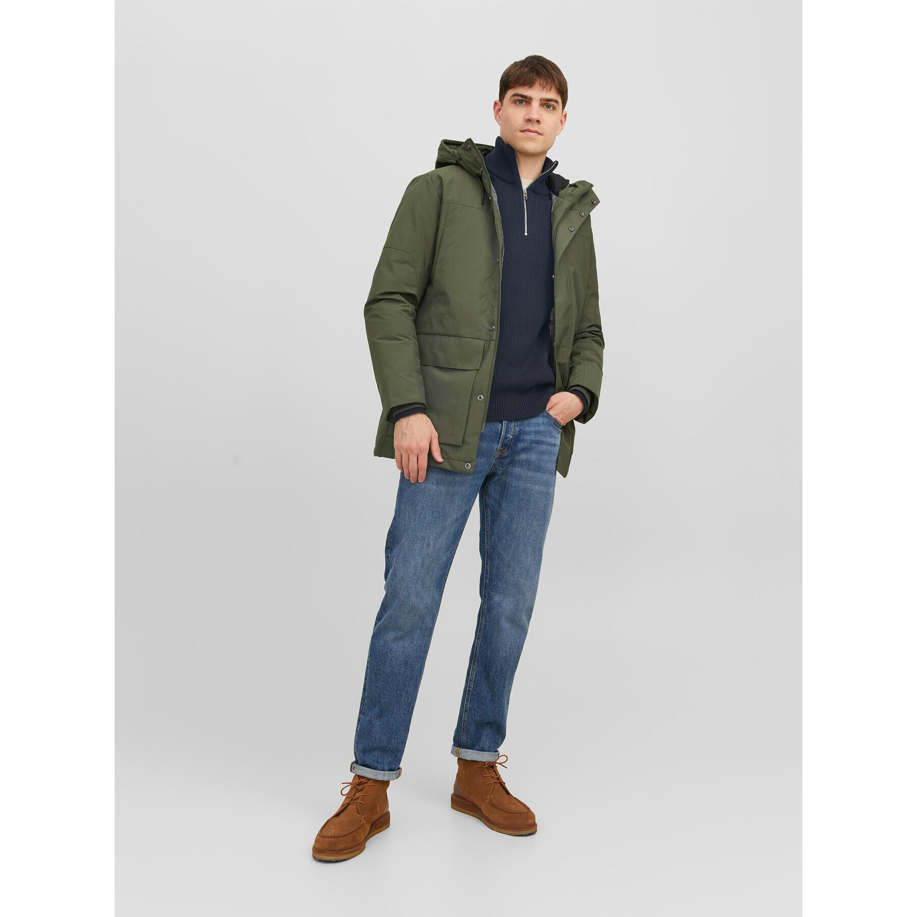 Jack&Jones Sveter 12236308 Tmavomodrá Regular Fit - Pepit.sk