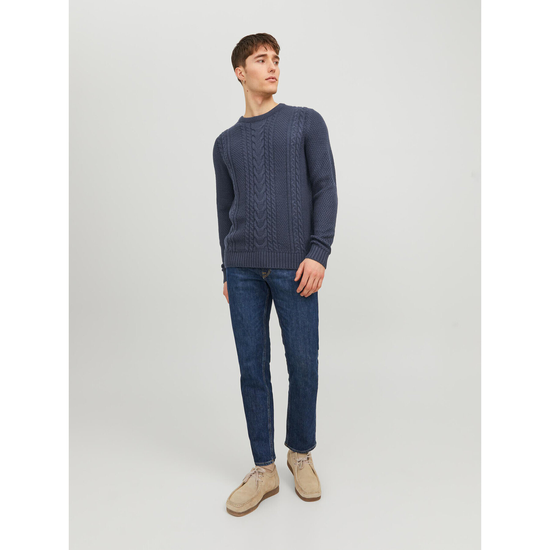 Jack&Jones Sveter 12236314 Tmavomodrá Regular Fit - Pepit.sk