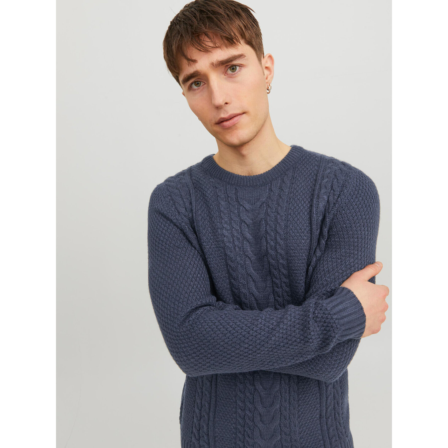 Jack&Jones Sveter 12236314 Tmavomodrá Regular Fit - Pepit.sk