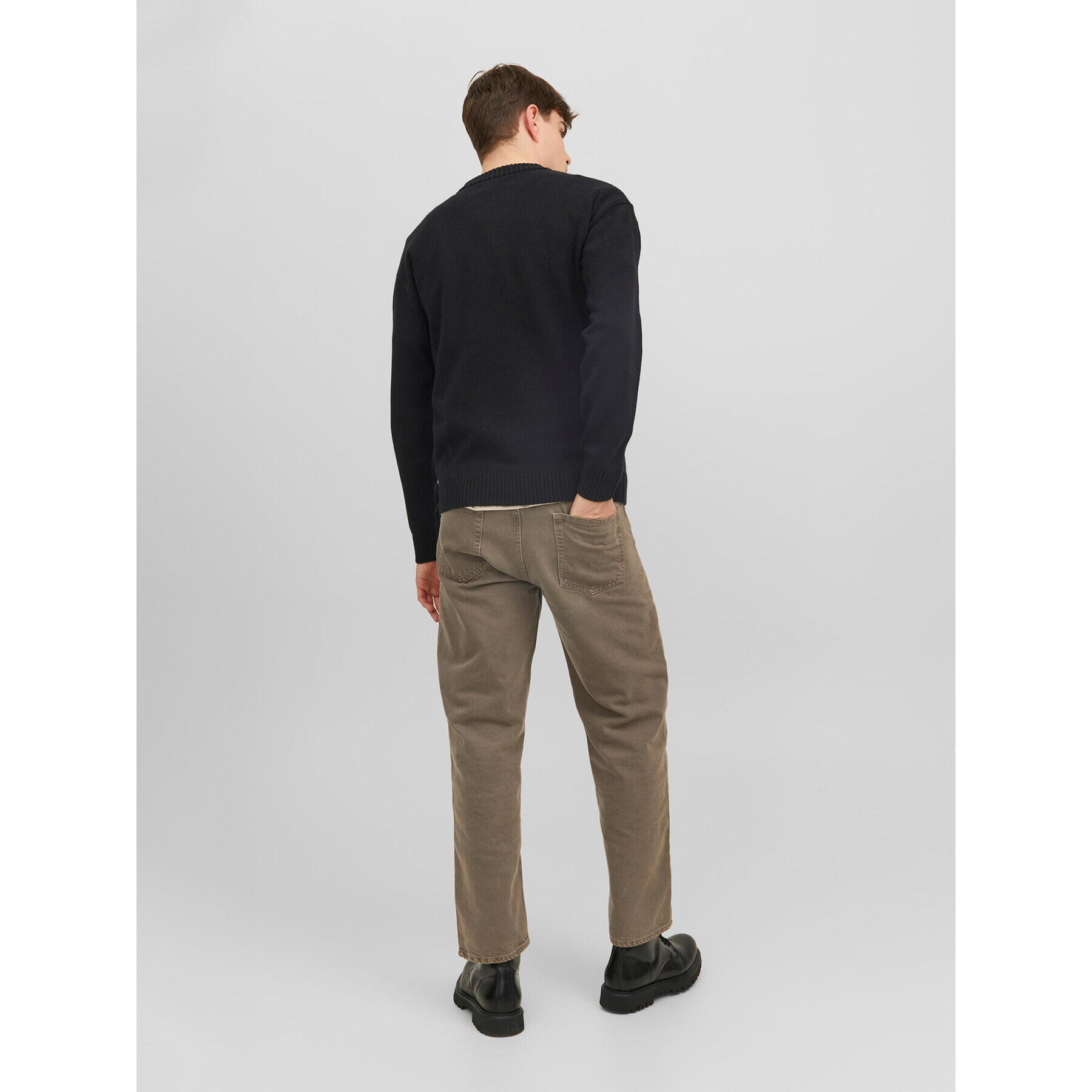 Jack&Jones Sveter 12236774 Čierna Regular Fit - Pepit.sk