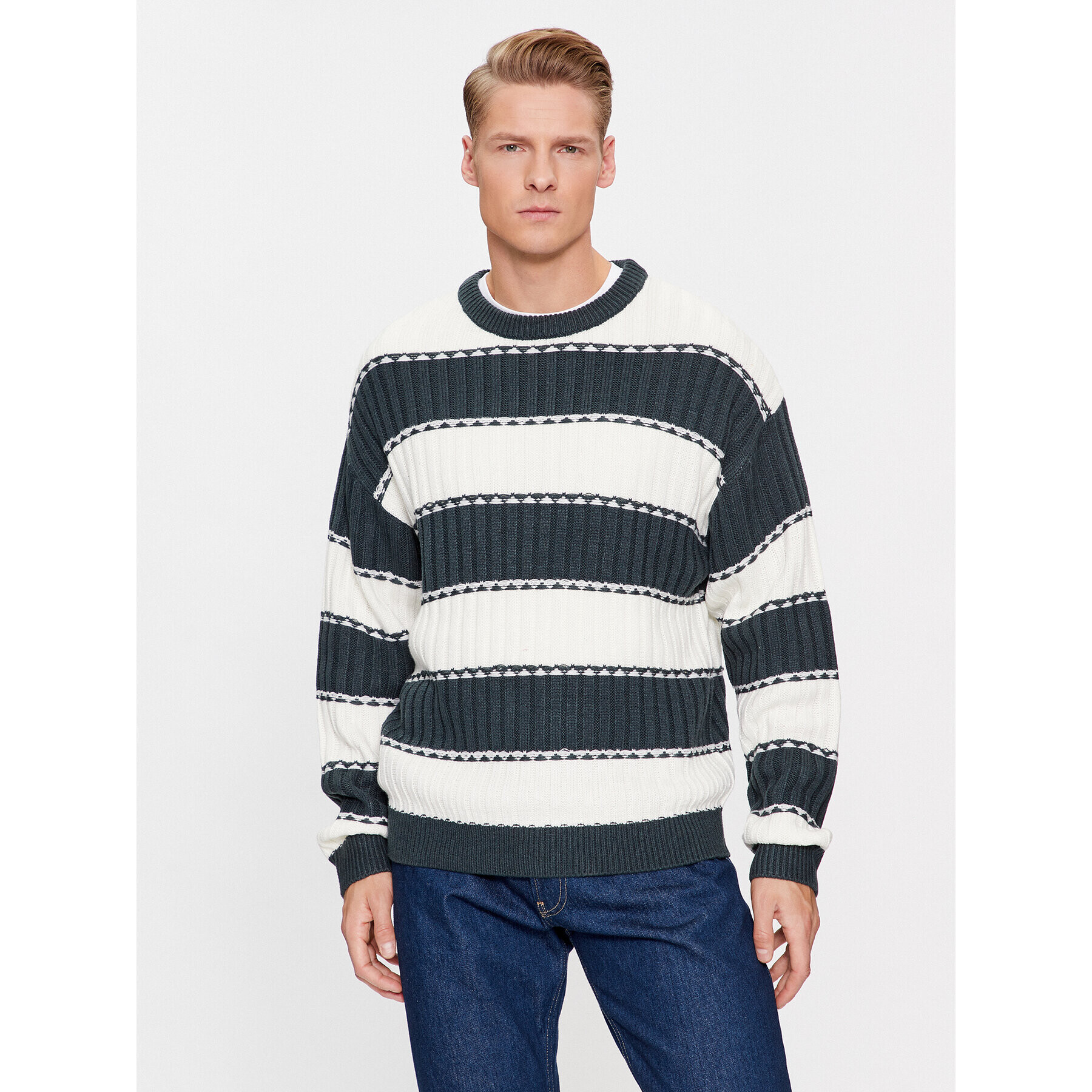 Jack&Jones Sveter 12241846 Zelená Regular Fit - Pepit.sk