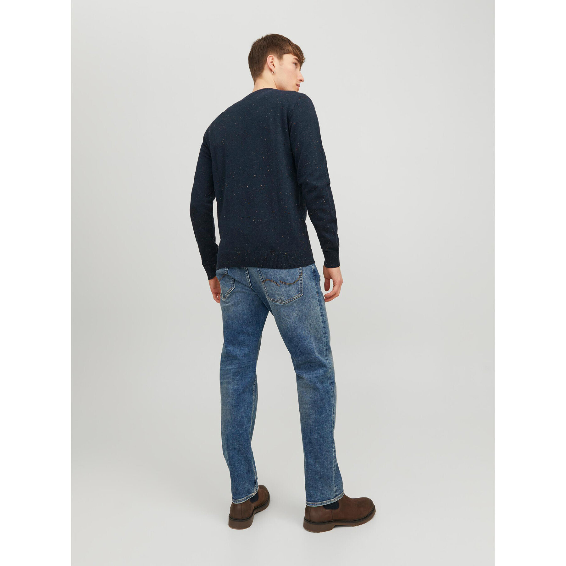 Jack&Jones Sveter Albert 12236792 Tmavomodrá Regular Fit - Pepit.sk