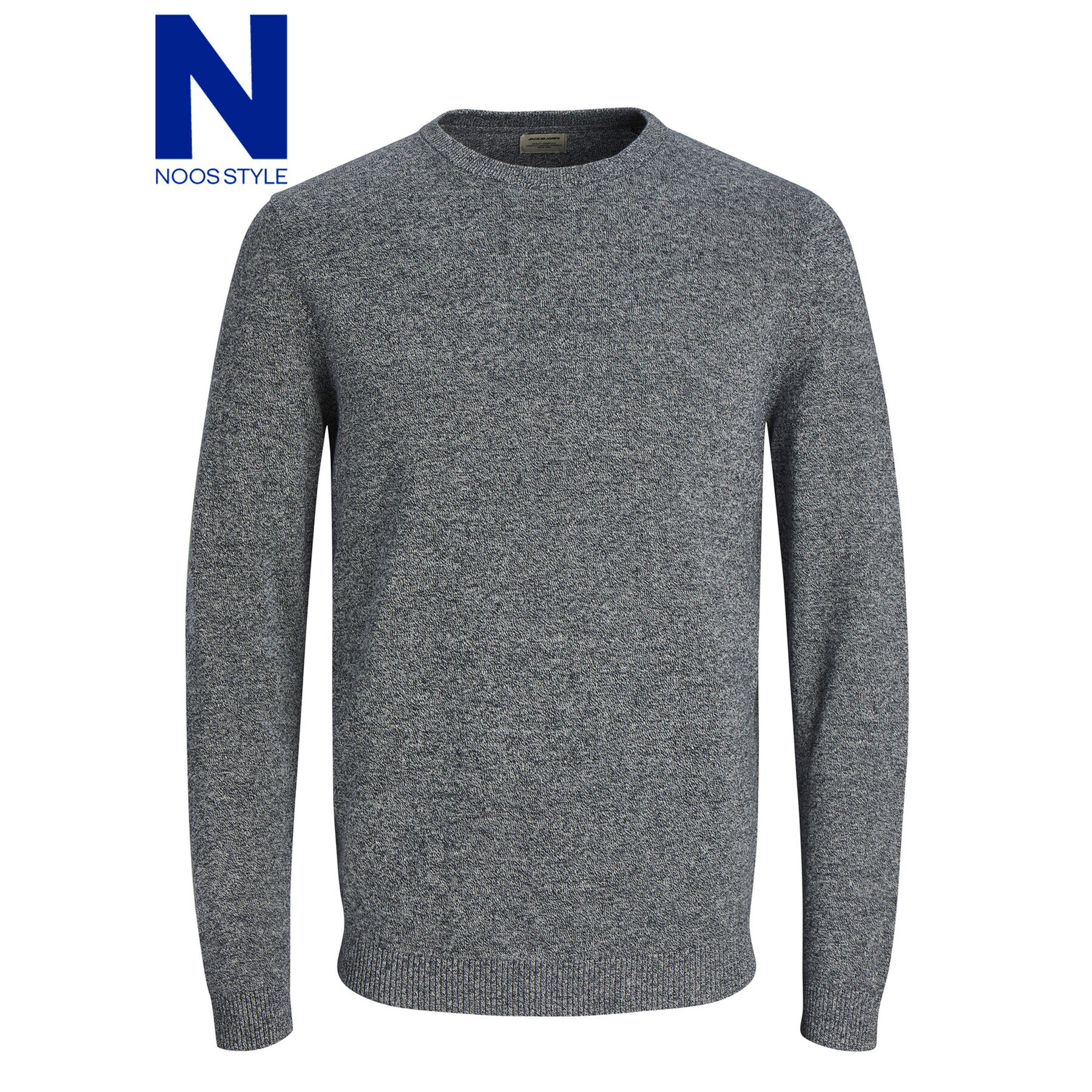 Jack&Jones Sveter Basic 12137190 Sivá Regular Fit - Pepit.sk